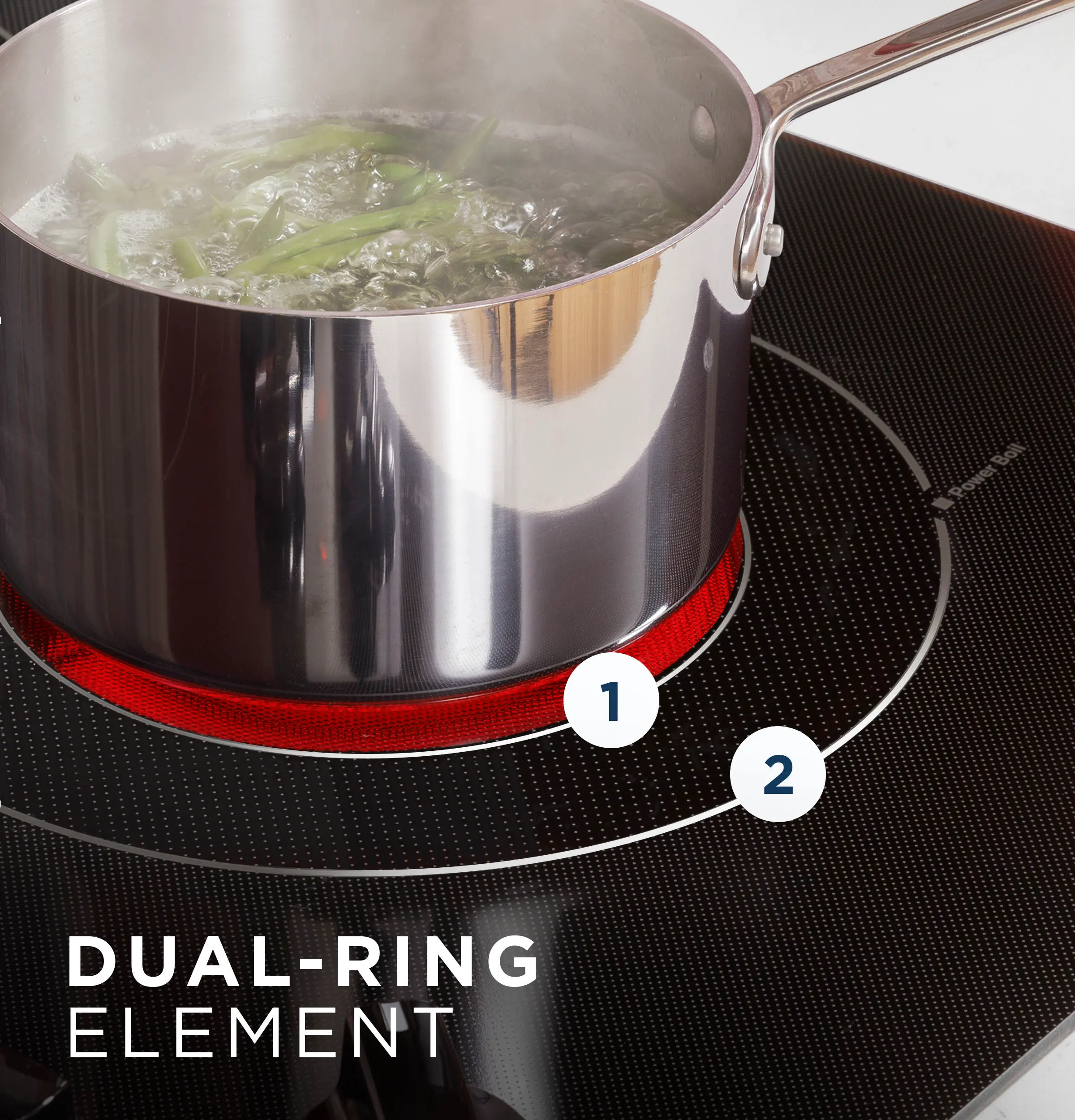 JEP5030DTBB GE 30 Inch Smoothtop Electric Cooktop - Black-6