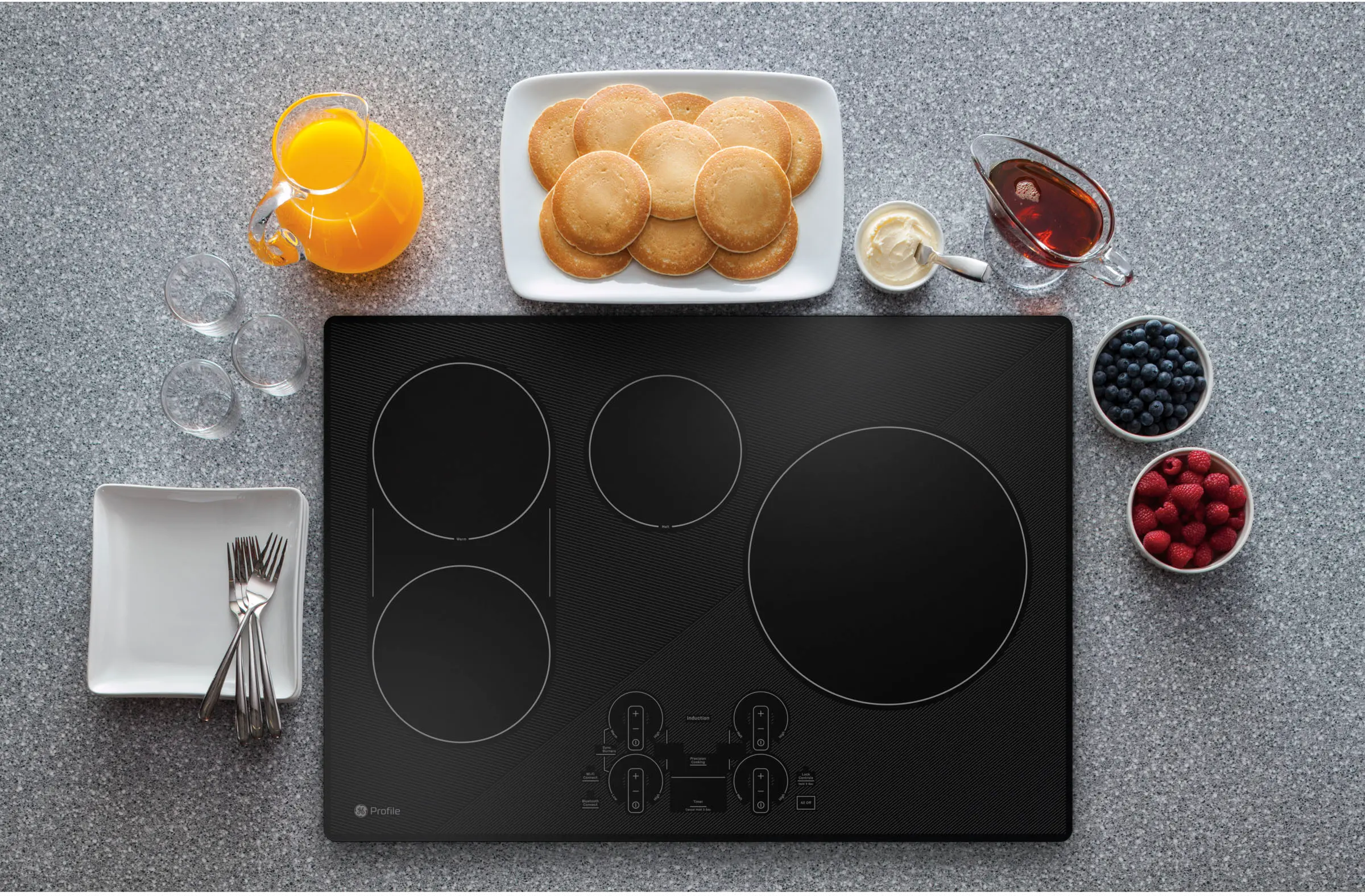 PHP9030DTBB GE Profile 30 Inch Induction Cooktop - Black-2