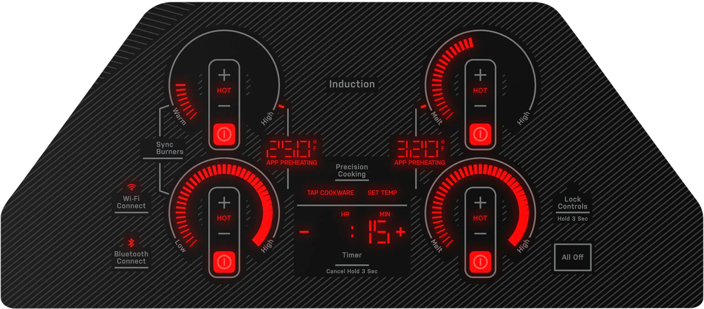 PHP9030DTBB GE Profile 30 Inch Induction Cooktop - Black-5