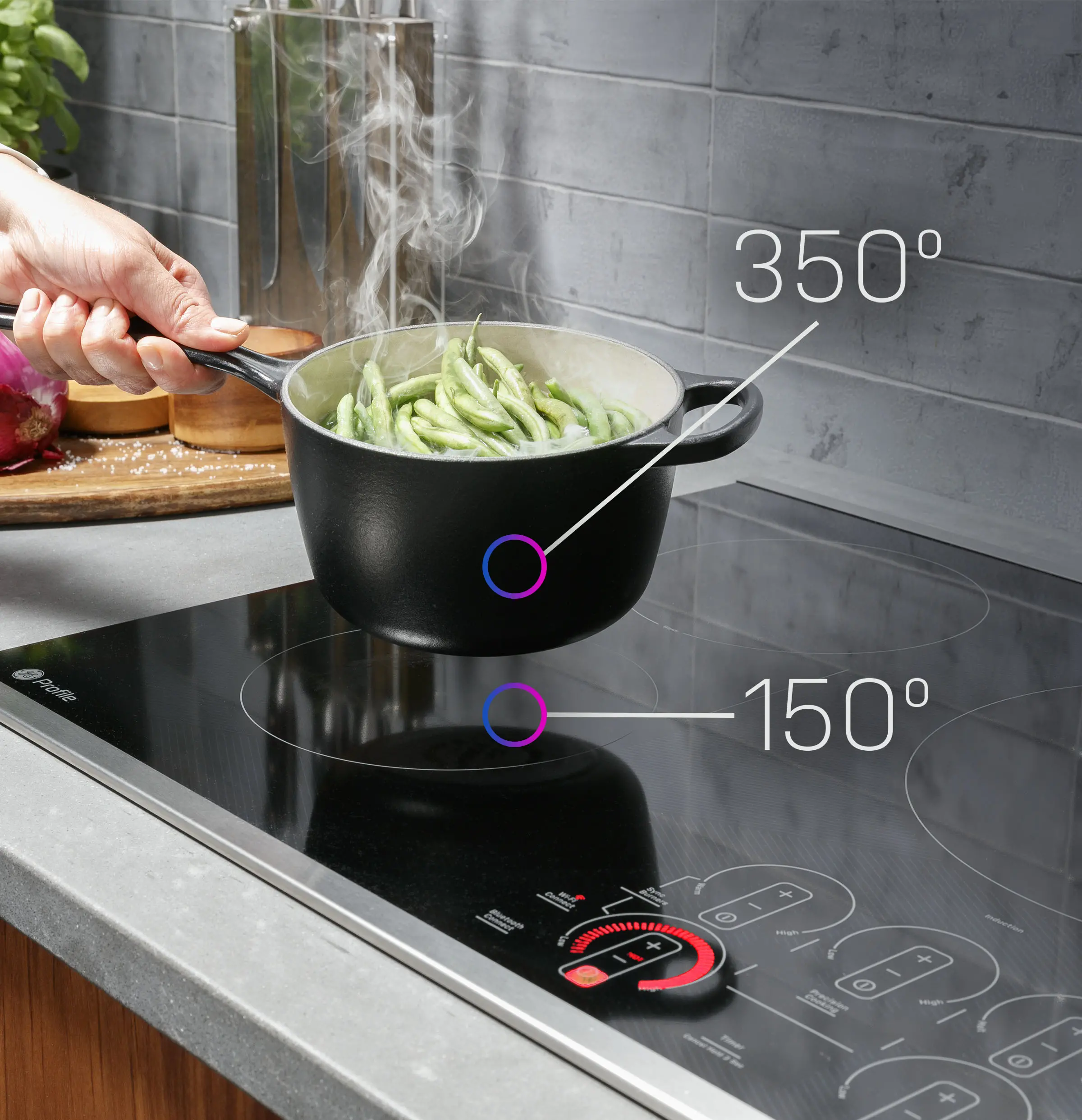 PHP9030DTBB GE Profile 30 Inch Induction Cooktop - Black-6