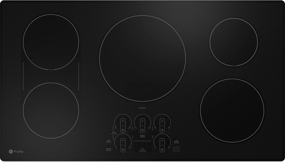 GE Profile 36 Inch Induction Cooktop - Black