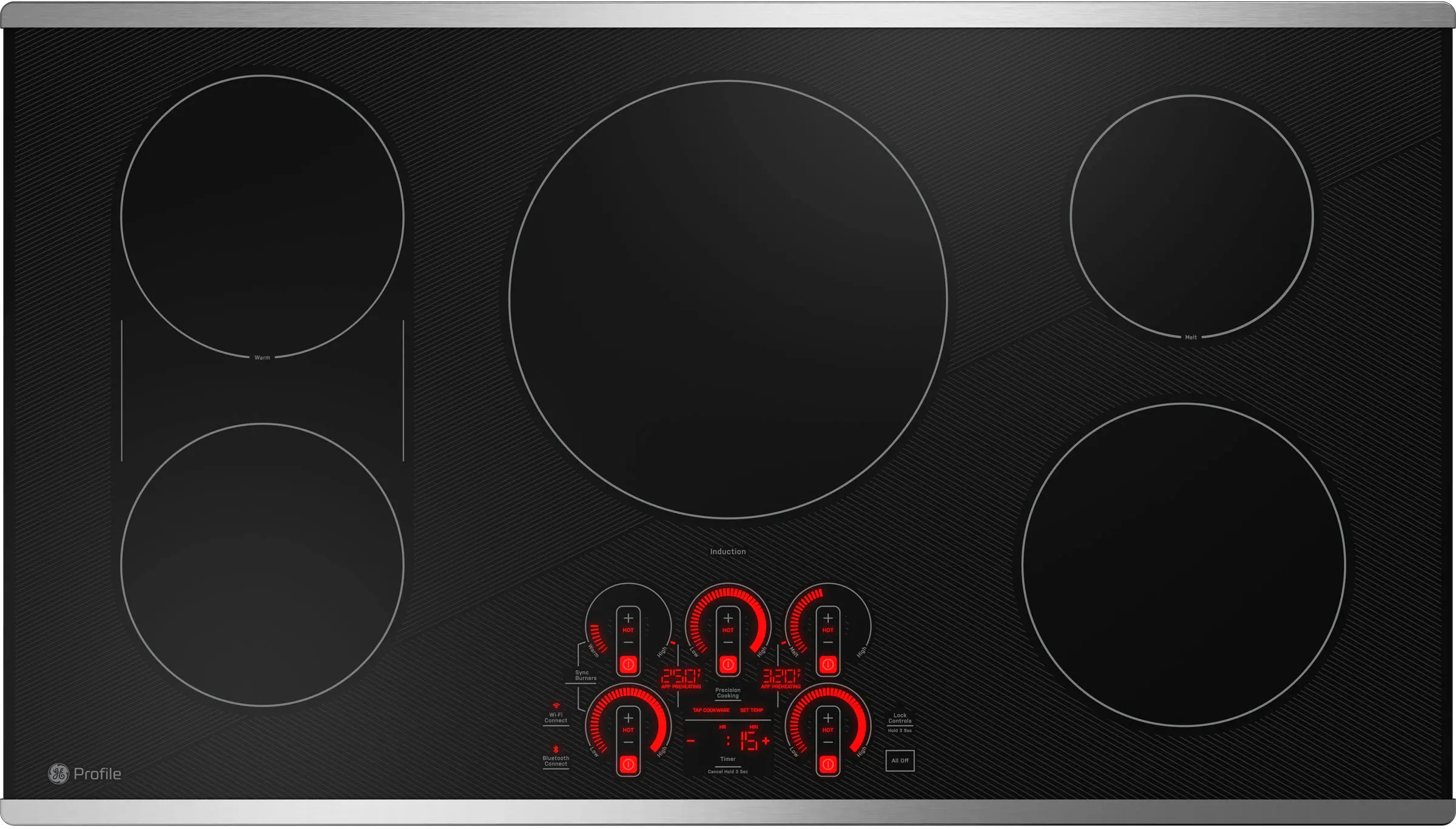 PHP9036STSS GE Profile 36 Inch Induction Cooktop - Stainless Steel-4