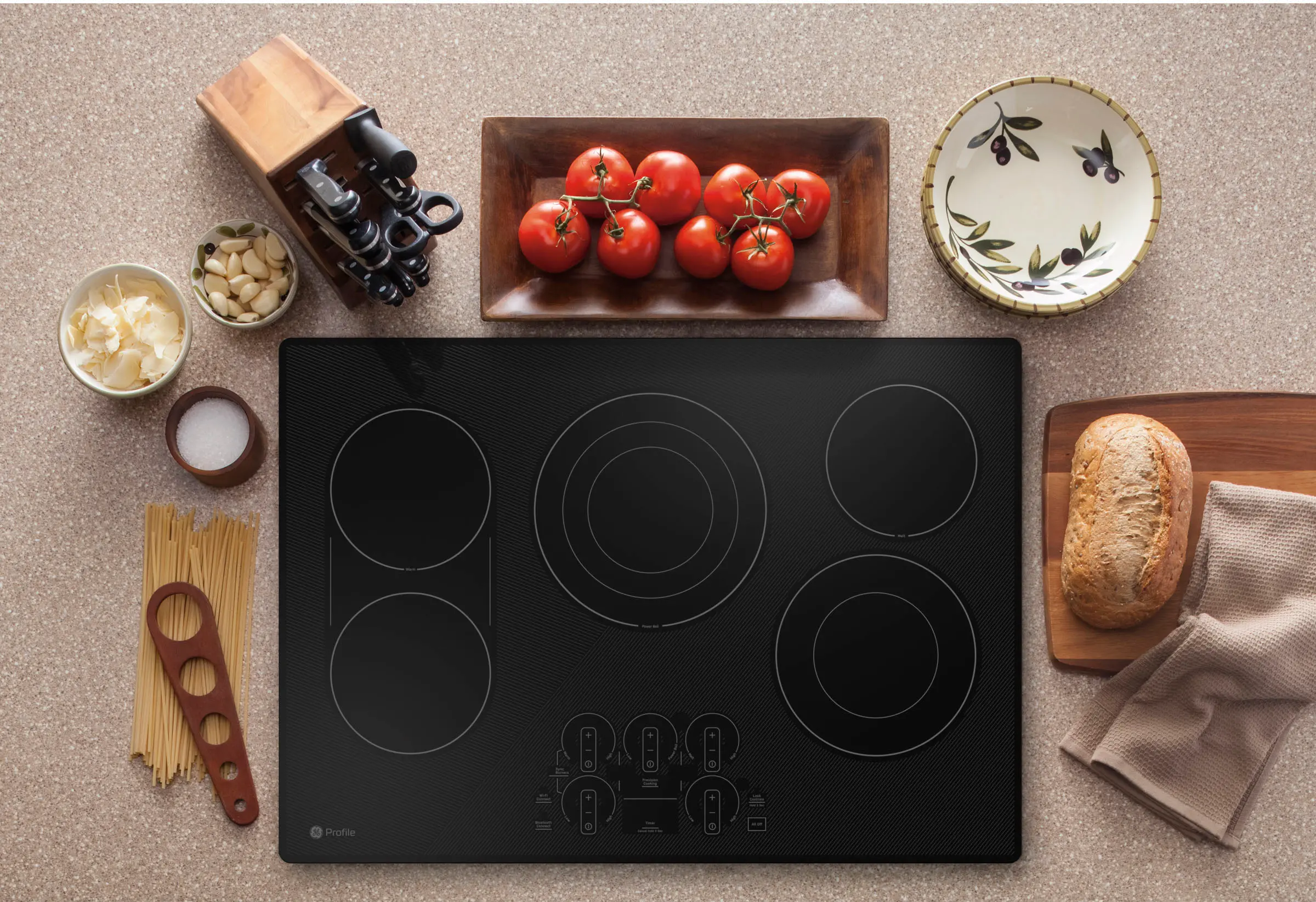 PEP9030DTBB GE Profile 30-Inch Built-In Touch Control Electric Cooktop - Black-6