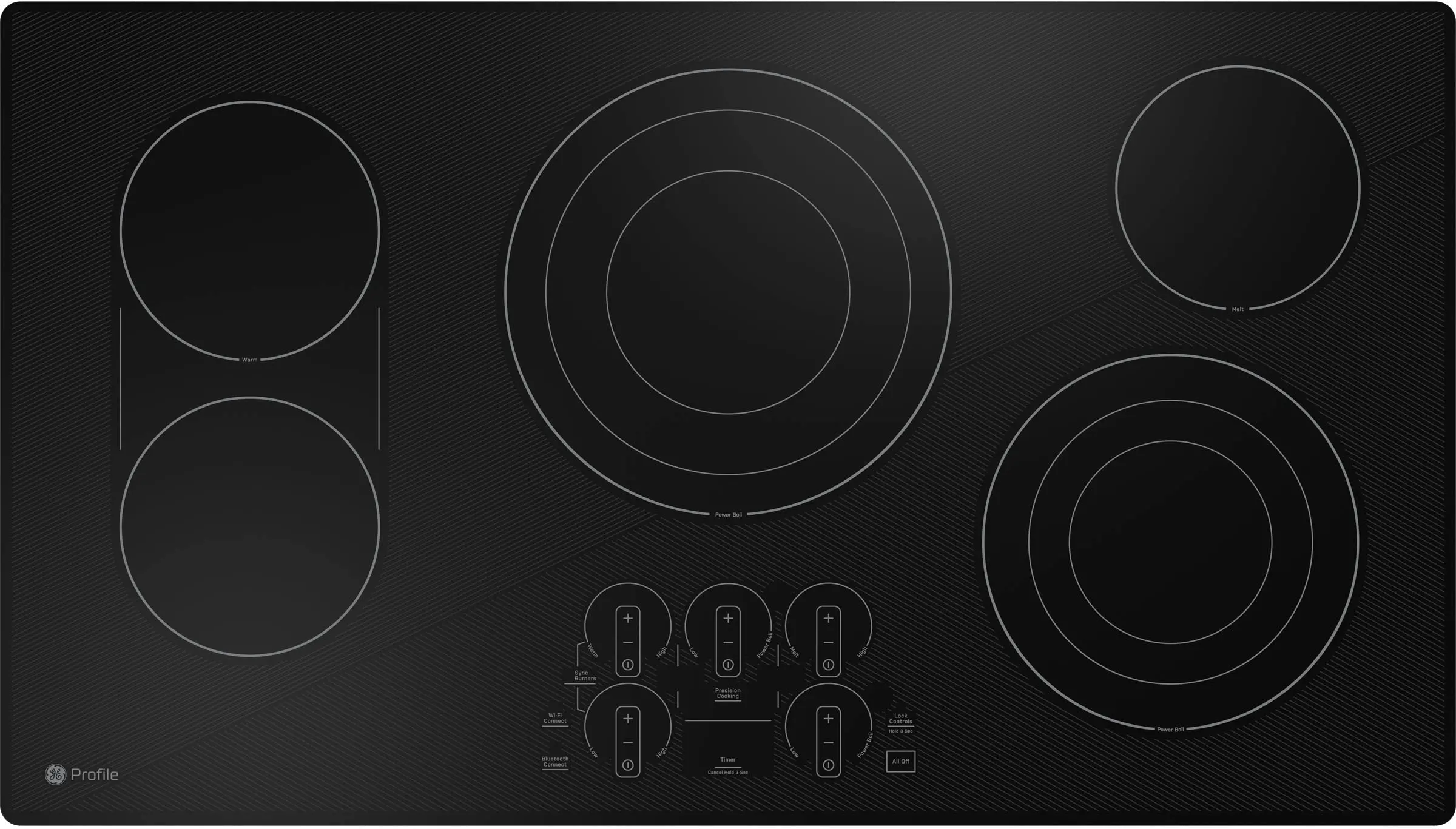 PEP9036DTBB GE Profile 36 Inch Electric Cooktop - Black-1
