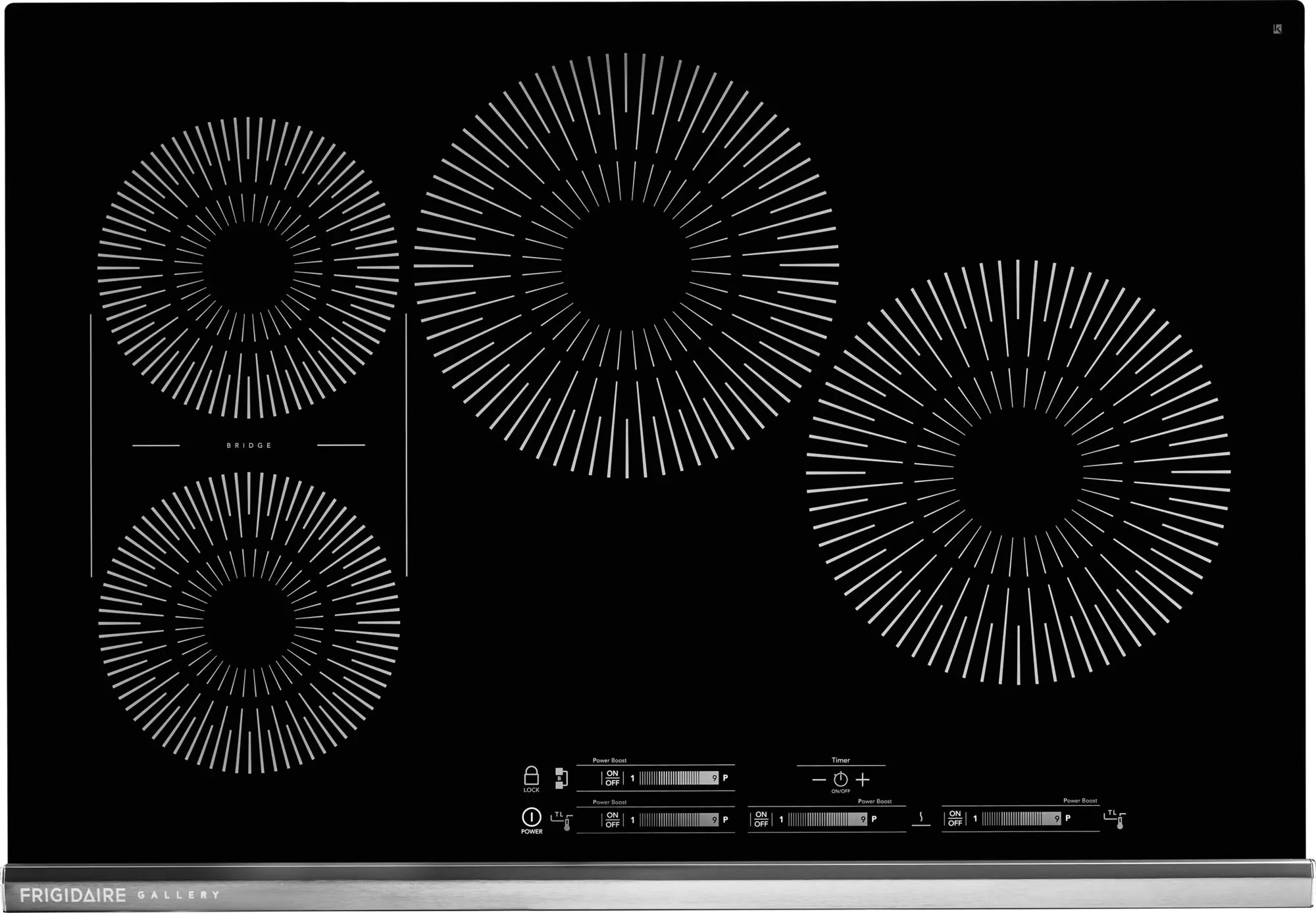 GCCI3067AB Frigidaire Gallery 30 Inch Induction Cooktop - Stainless Steel-1