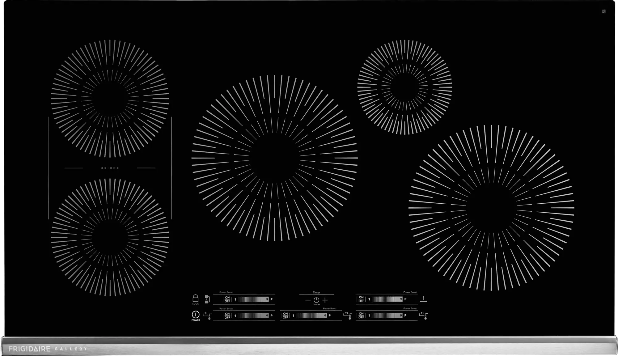 GCCI3667AB Frigidaire Gallery 36 Inch Induction Cooktop - Stainless Steel-1