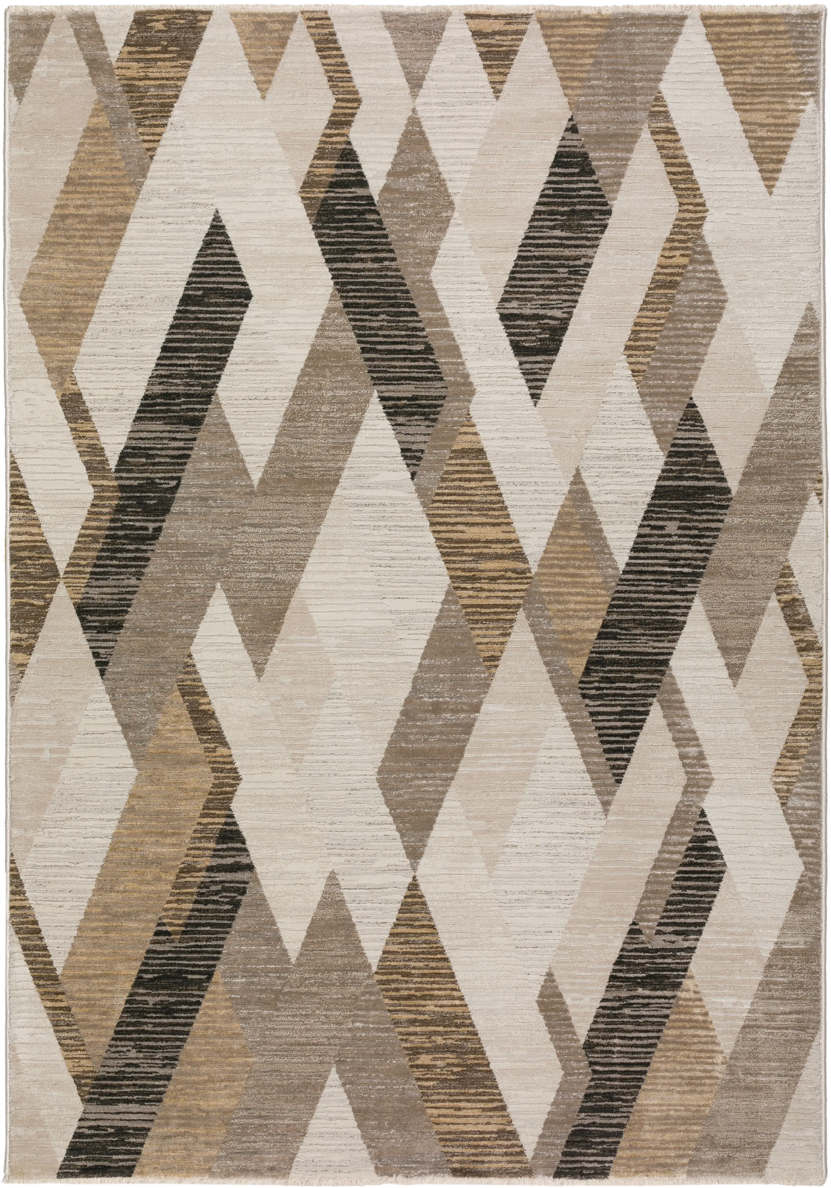 DZ5PU5X8/DENIZI-RUG Denizi 5 x 8 Geometric Putty Area Rug-1