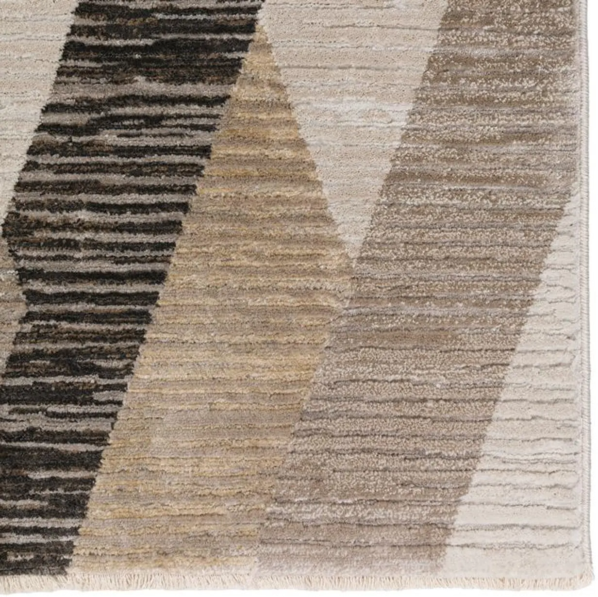 DZ5PU5X8/DENIZI-RUG Denizi 5 x 8 Geometric Putty Area Rug-3