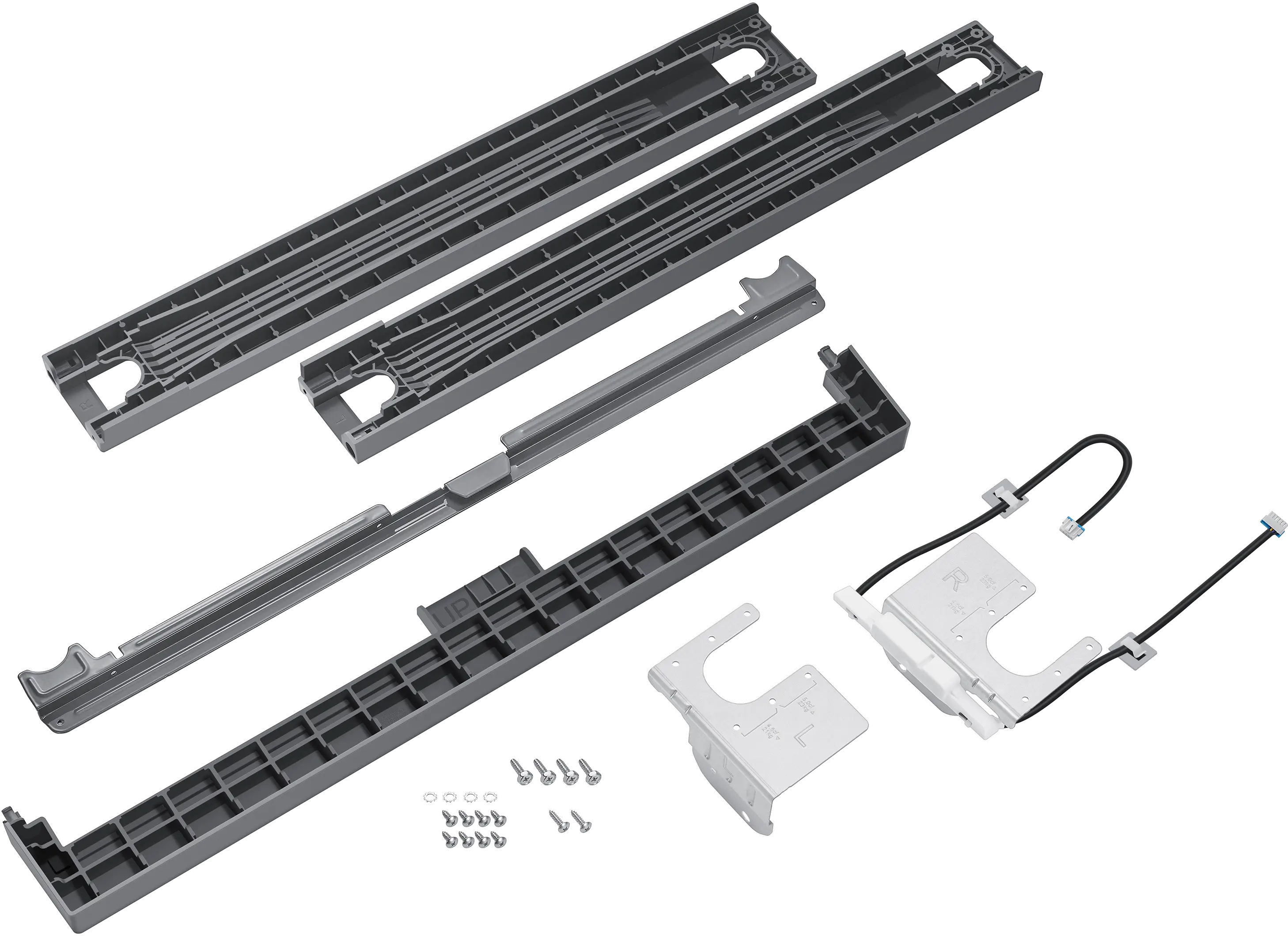 SKK-9MCT Samsung Bespoke Washer and Dryer Stacking Kit - Silver Steel-1