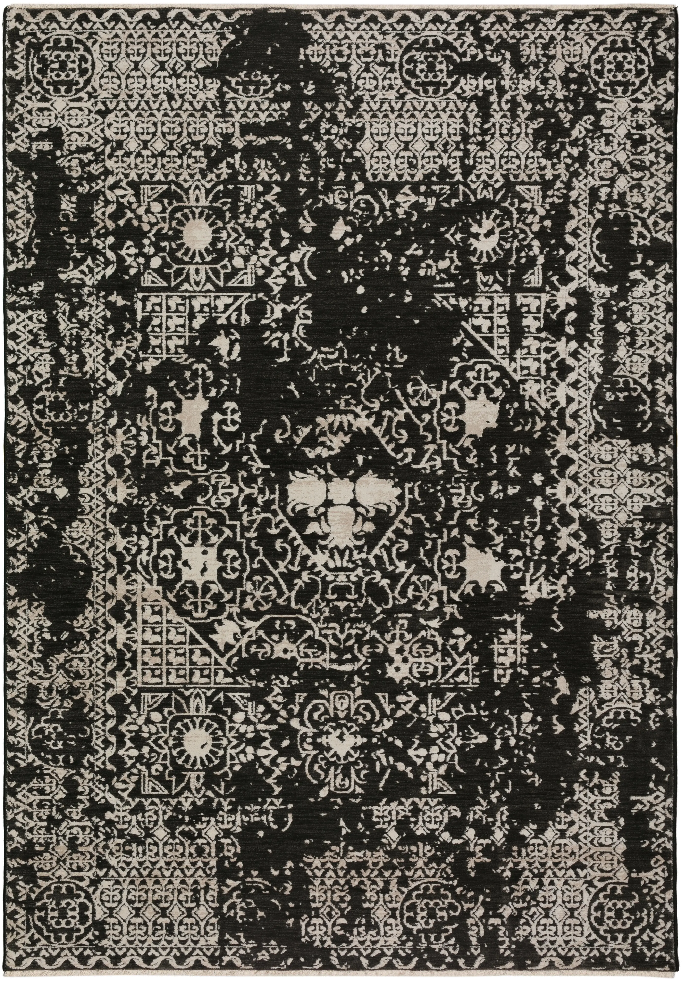AY3MN5X8/DENIZI-RUG Antalya 5 x 8 Midnight Black Area Rug-1