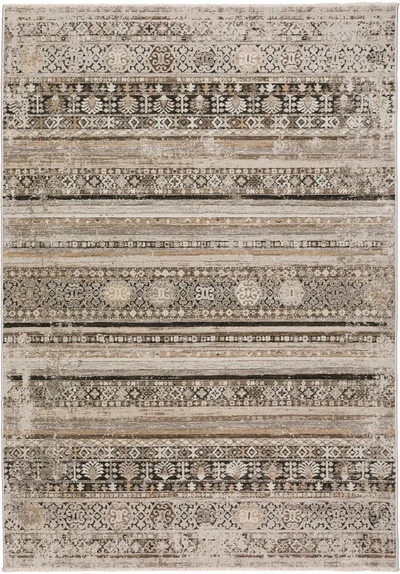 Antalya 8 x 10 Vintage Taupe Area Rug
