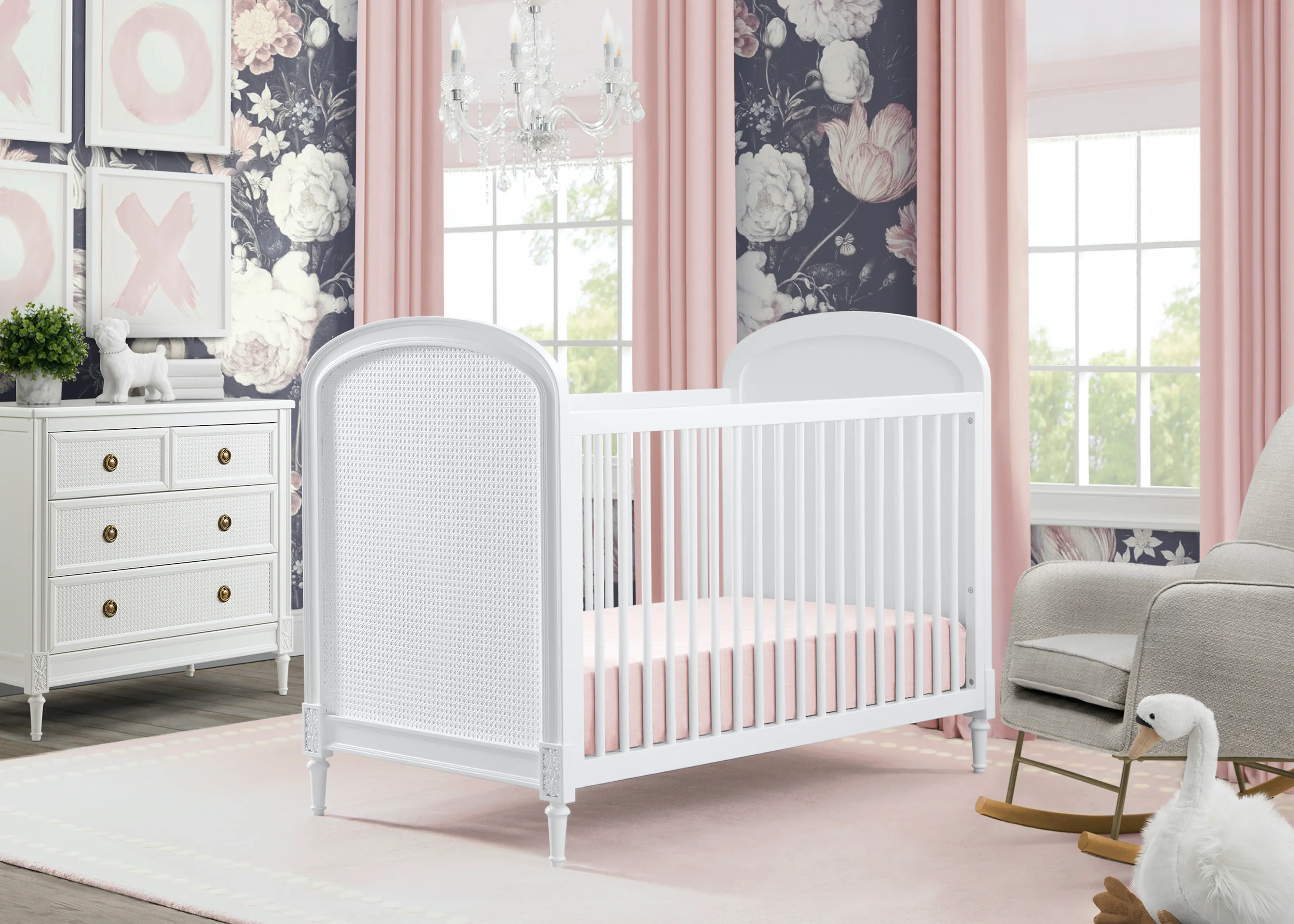 Madeline White 4-in-1 Convertible Crib-1