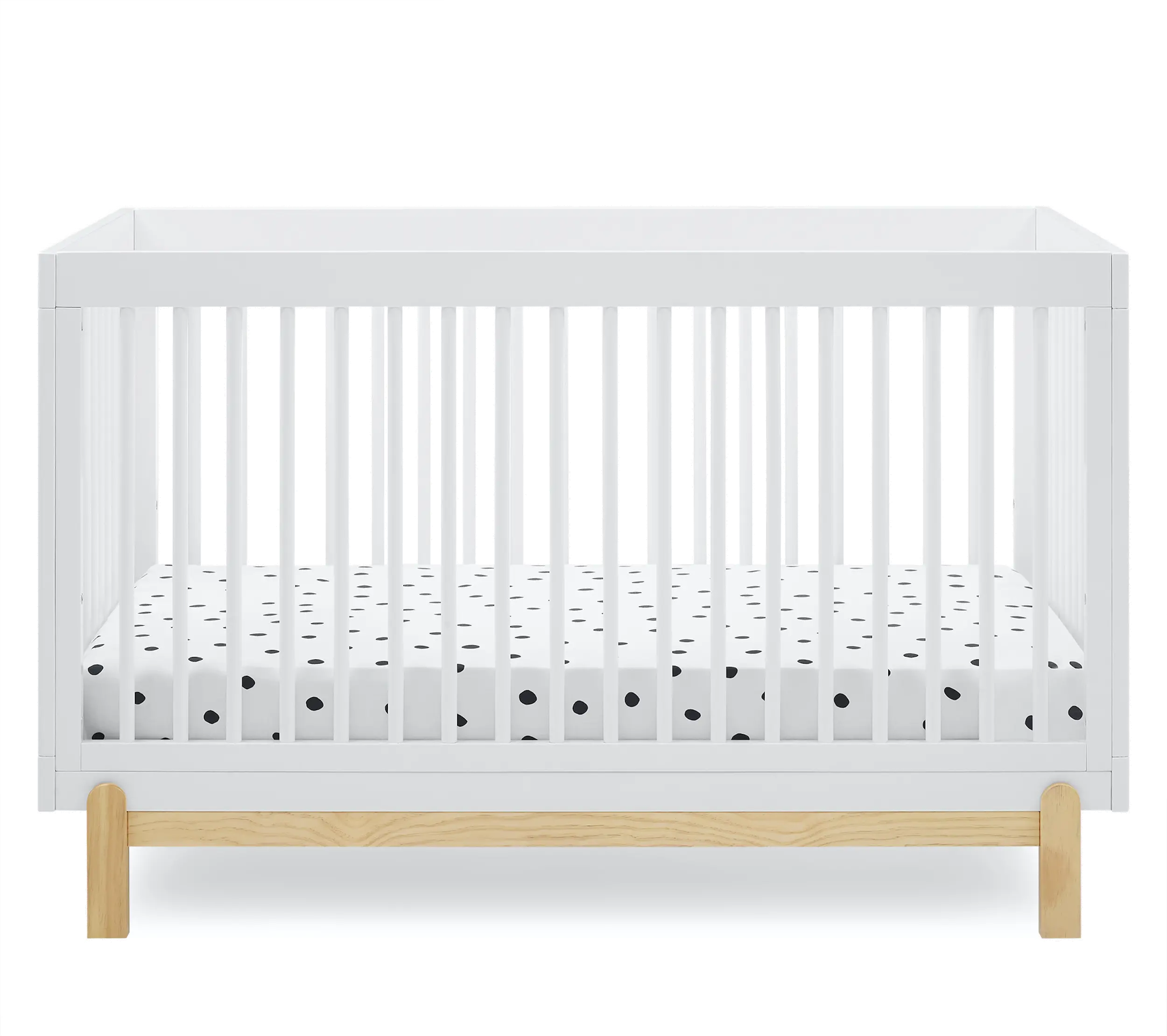 Poppy White 4-in-1 Convertible Crib-1