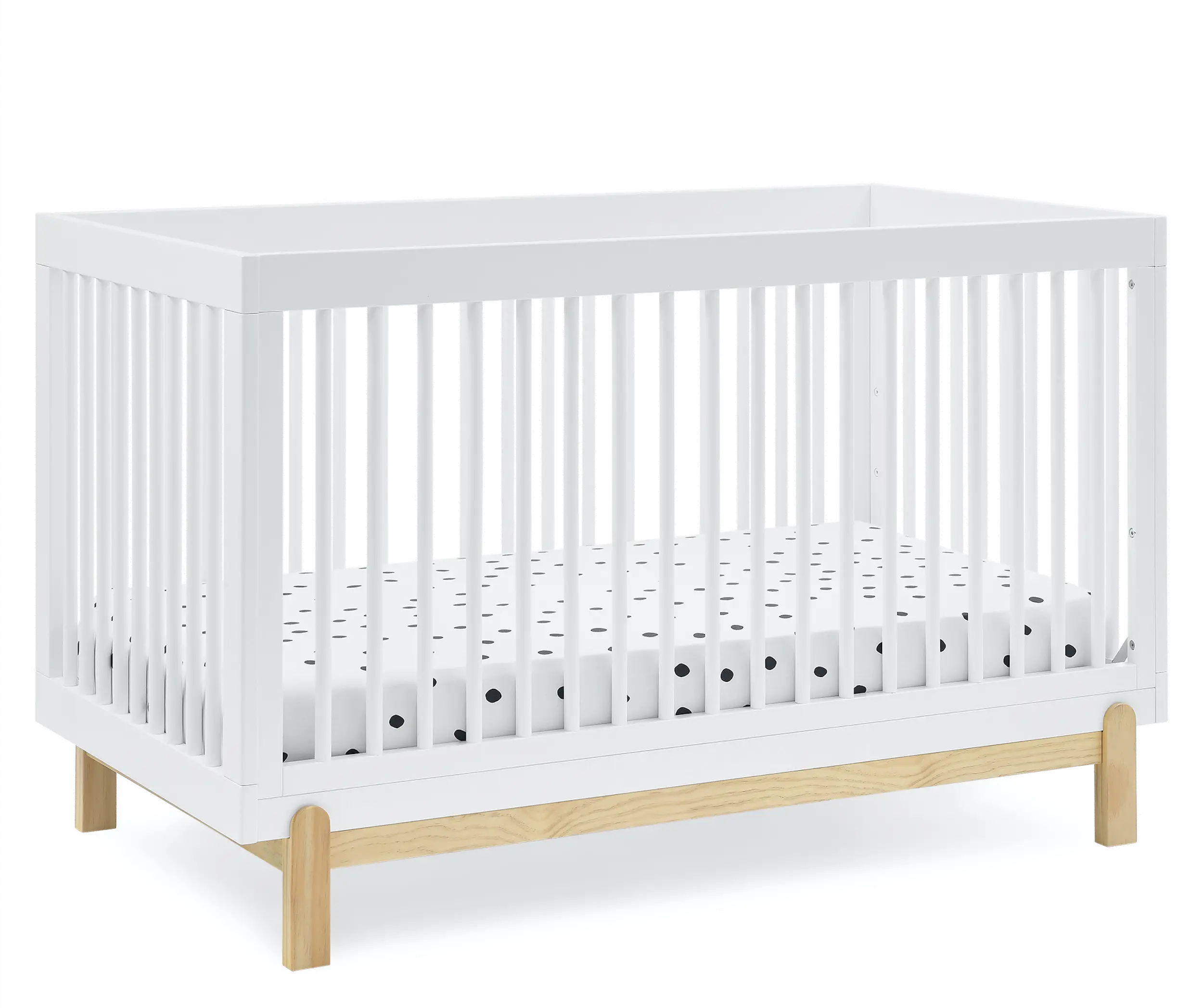 Poppy White 4-in-1 Convertible Crib-3