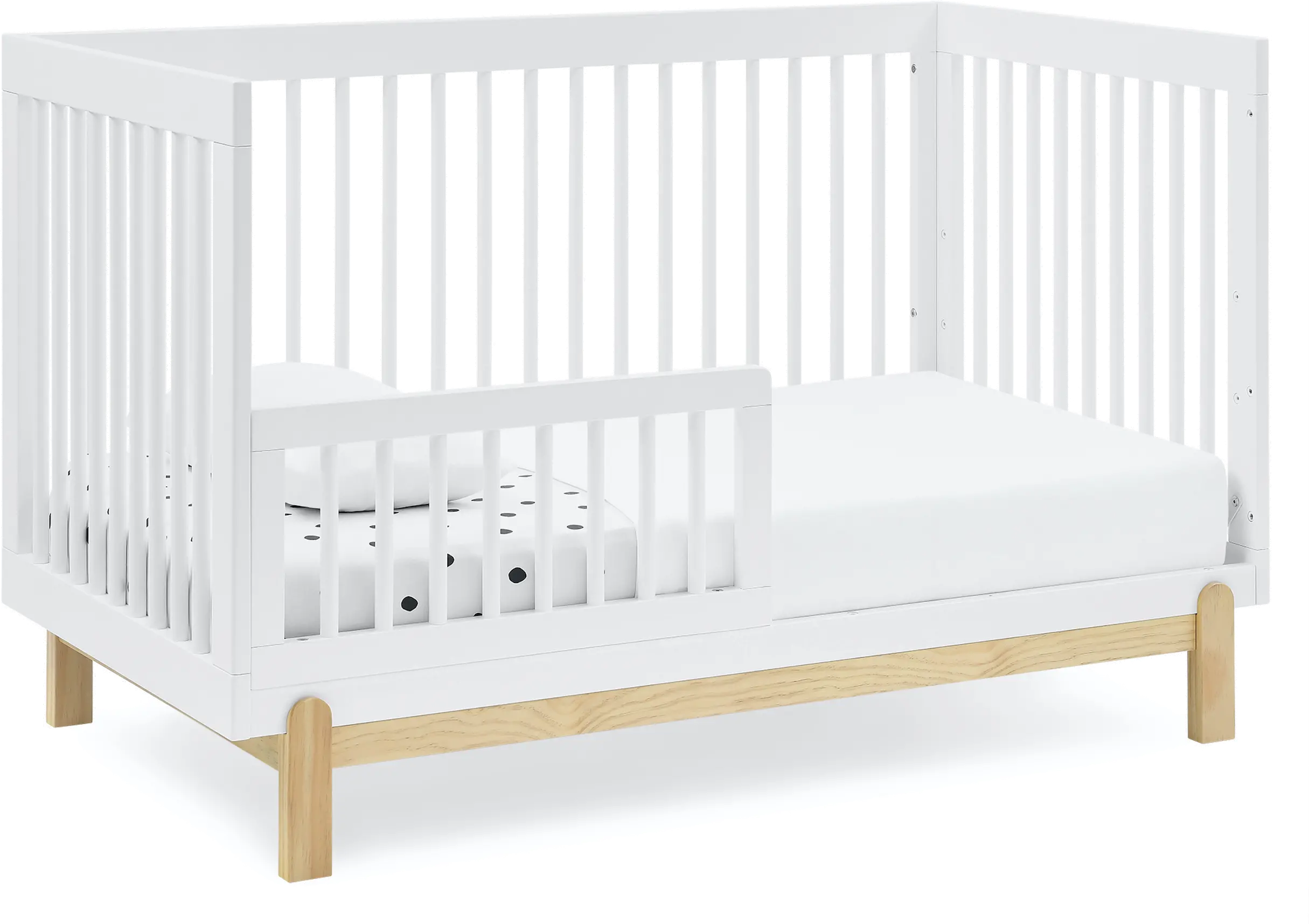 Poppy White 4-in-1 Convertible Crib-4