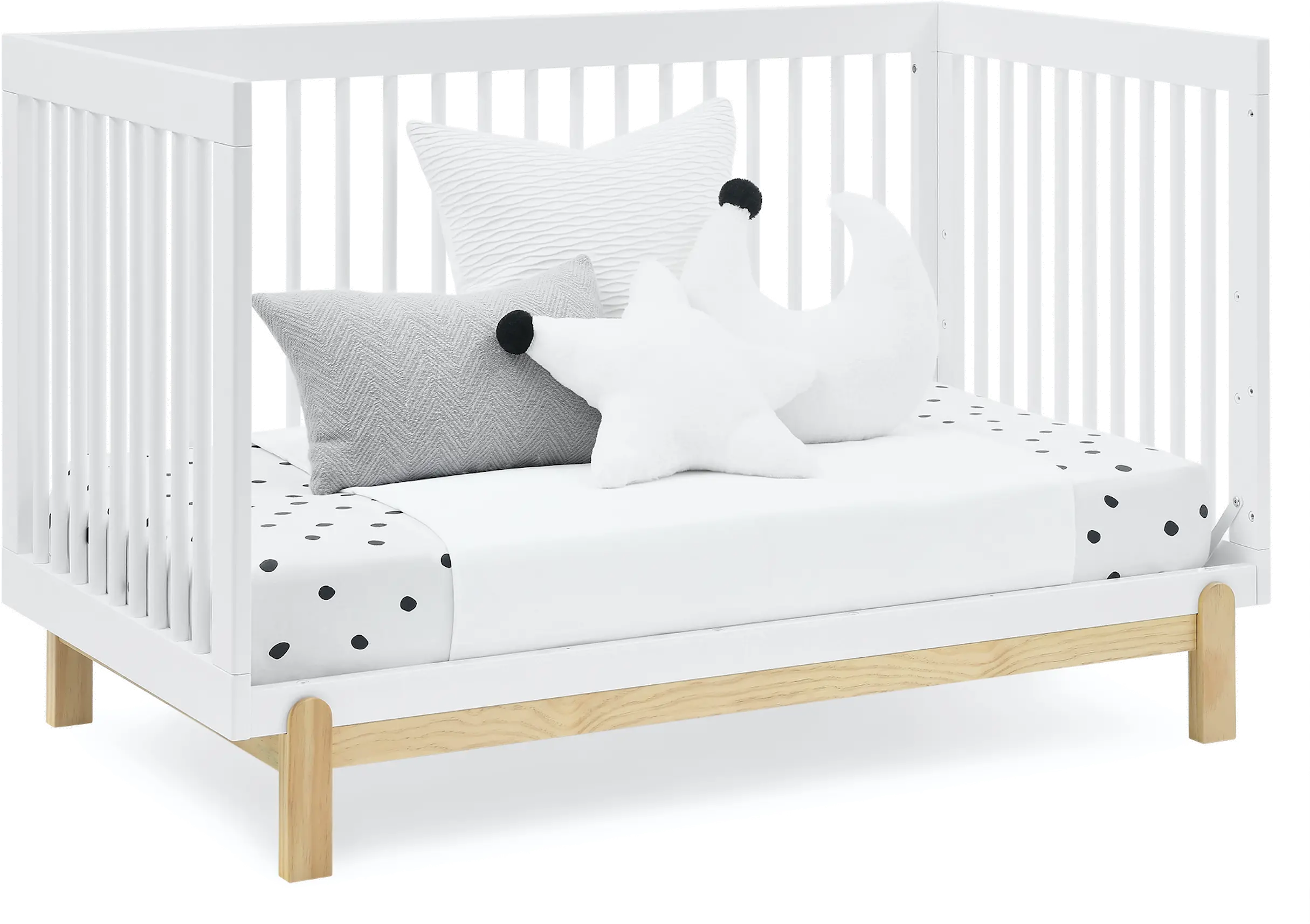 Poppy White 4-in-1 Convertible Crib-5