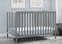 Heartland Gray 4-in-1 Convertible Crib