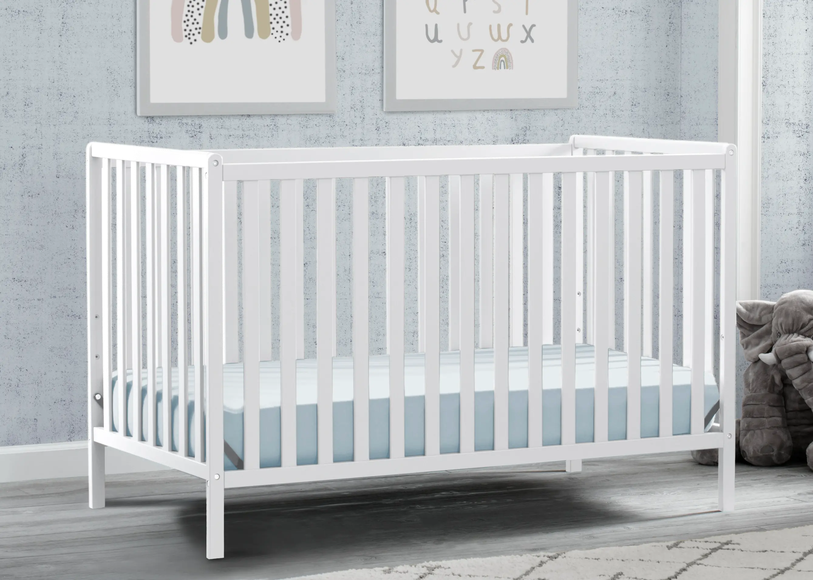 Heartland White 4-in-1 Convertible Crib-2