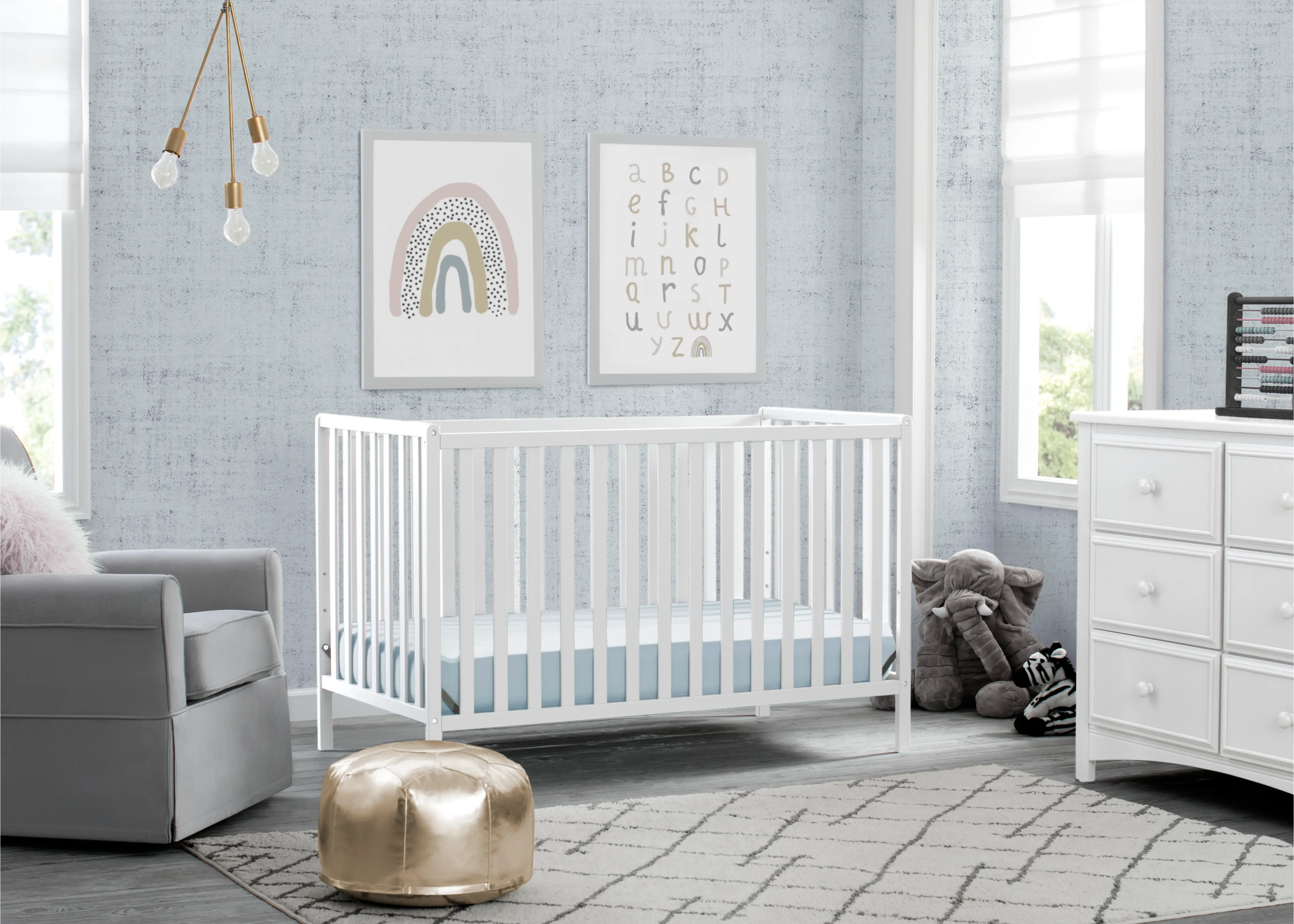 Heartland White 4-in-1 Convertible Crib-1