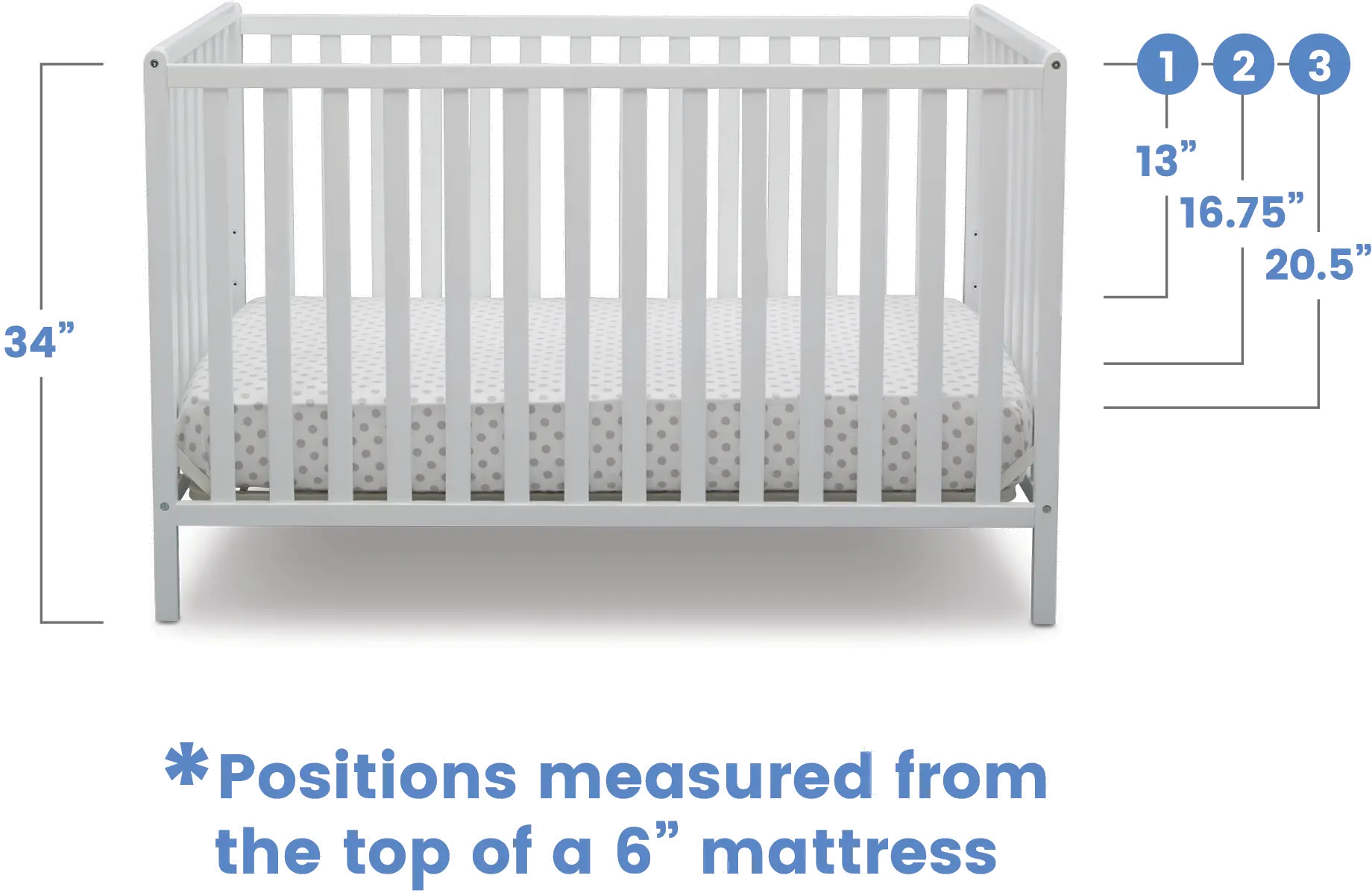 Heartland White 4-in-1 Convertible Crib-7