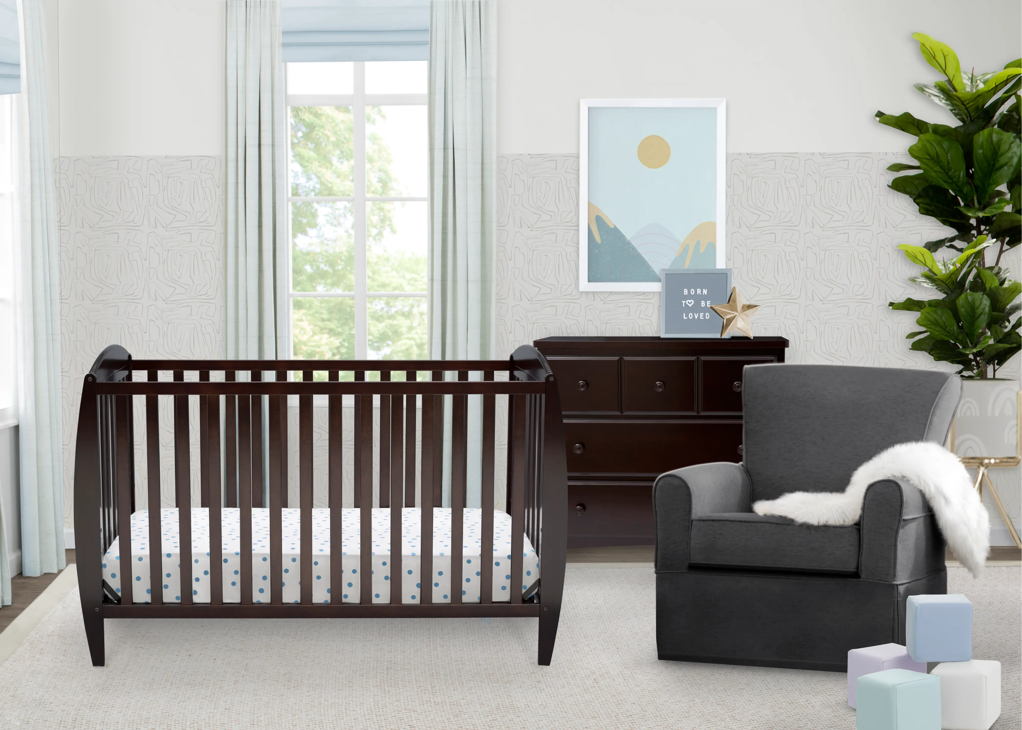 Taylor Dark Brown 4-in-1 Convertible Crib-2