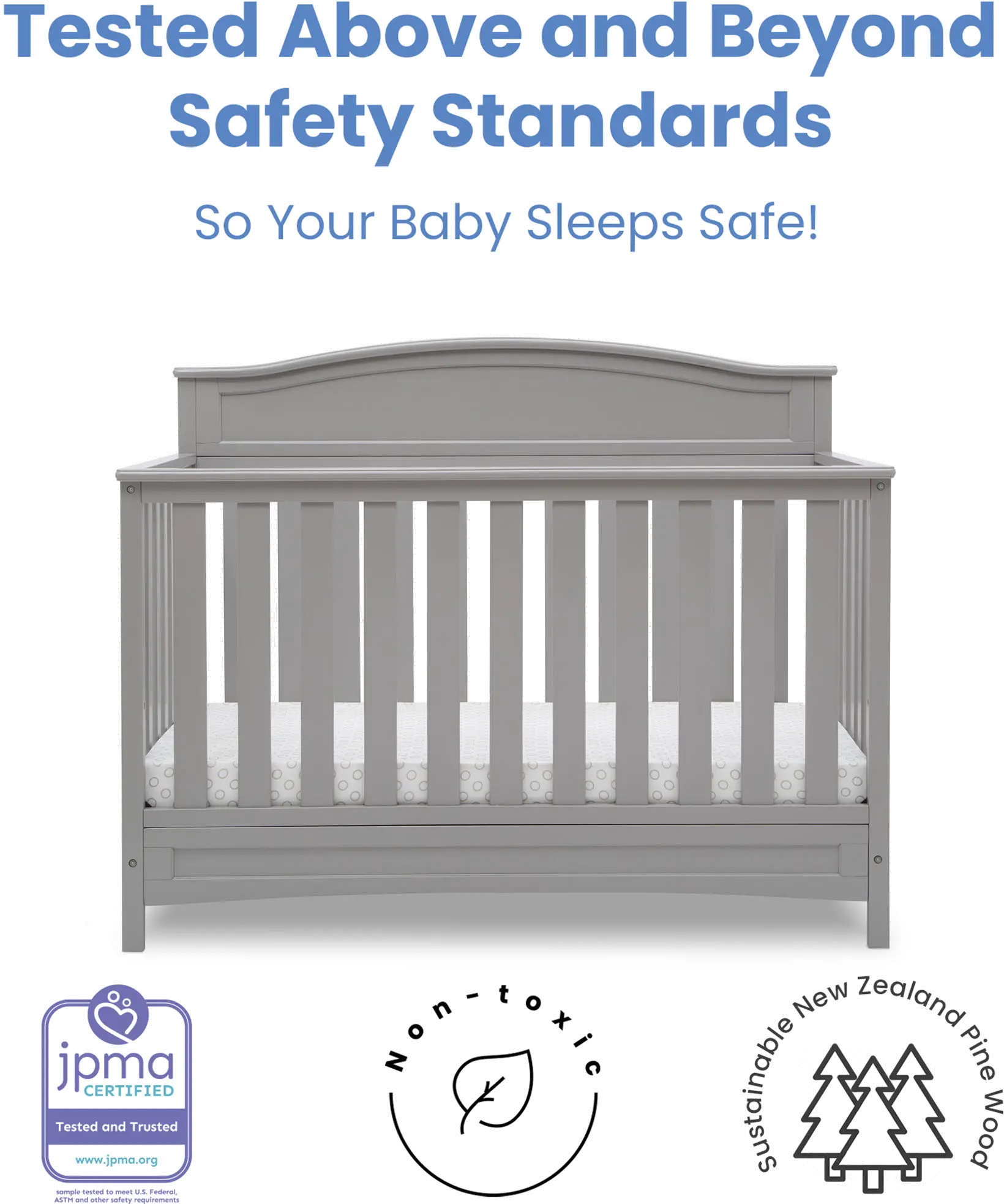 Emery Gray 4-in-1 Convertible Crib-11