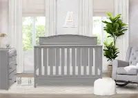 Emery Gray 4-in-1 Convertible Crib