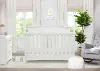 Emery White 4-in-1 Convertible Crib