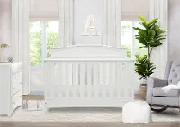 Emery White 4-in-1 Convertible Crib