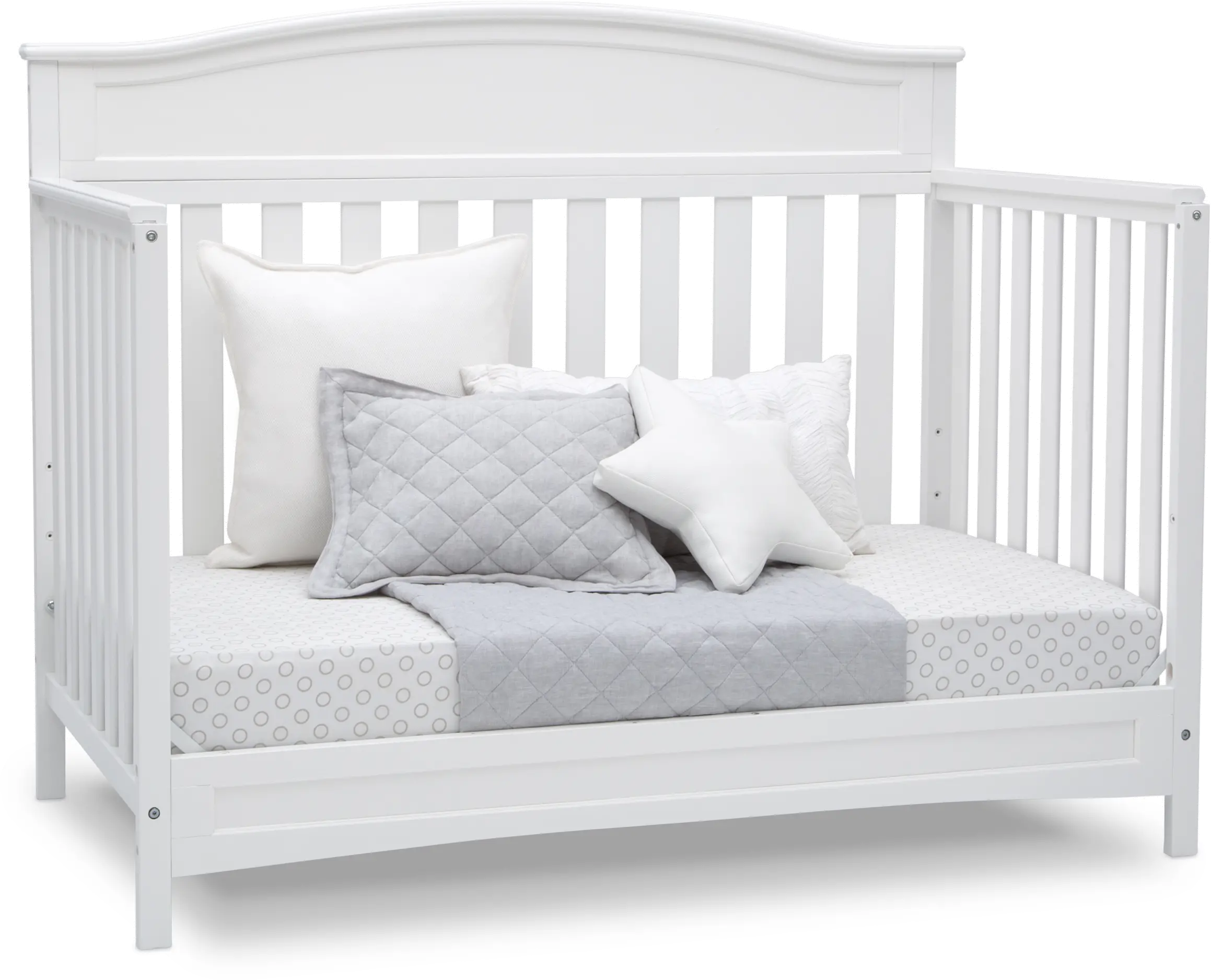 Emery White 4-in-1 Convertible Crib-5