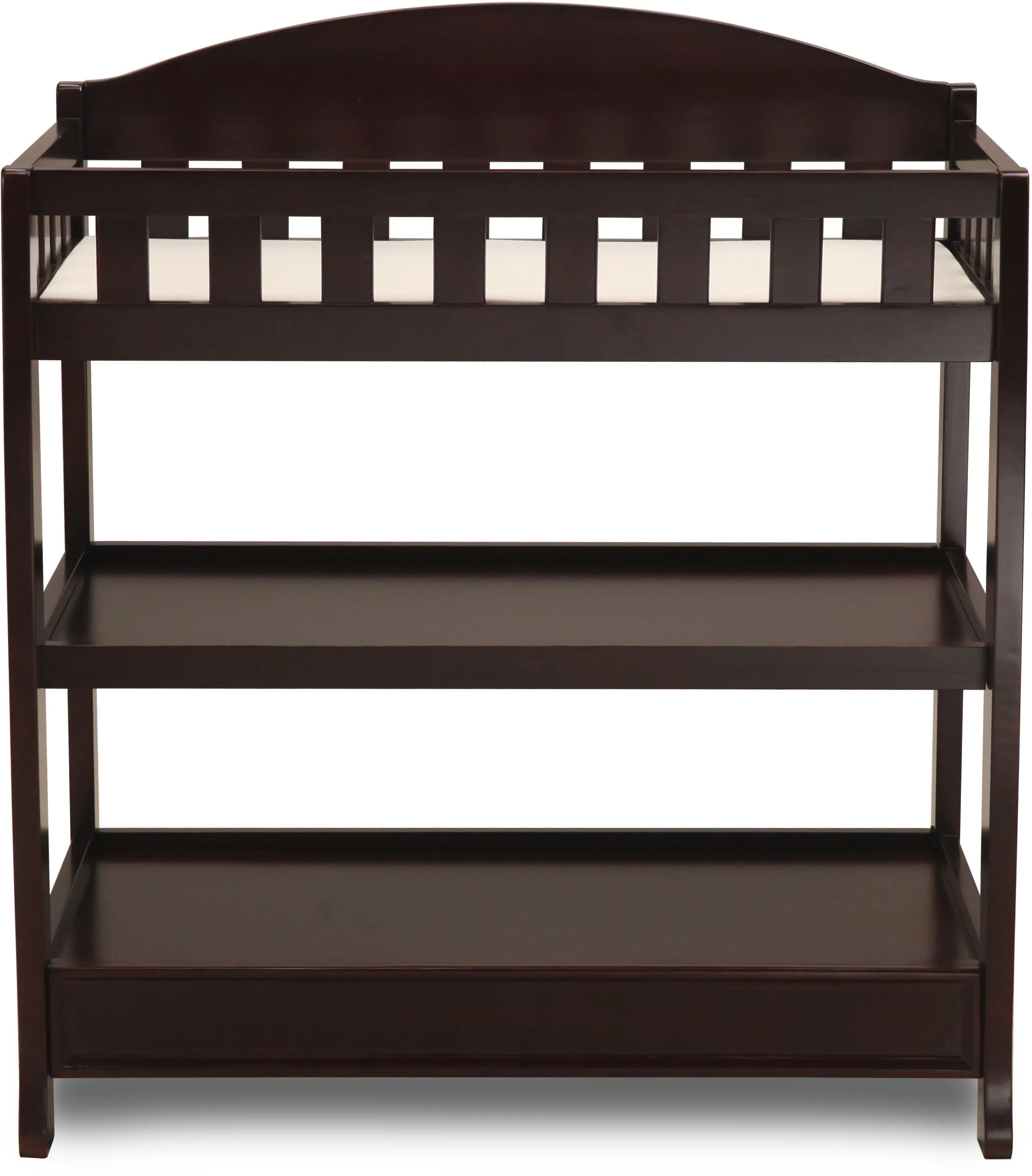 Wilmington Dark Brown Changing Table with Pad-2