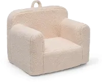 Cozee Kids Cream Sherpa Chair