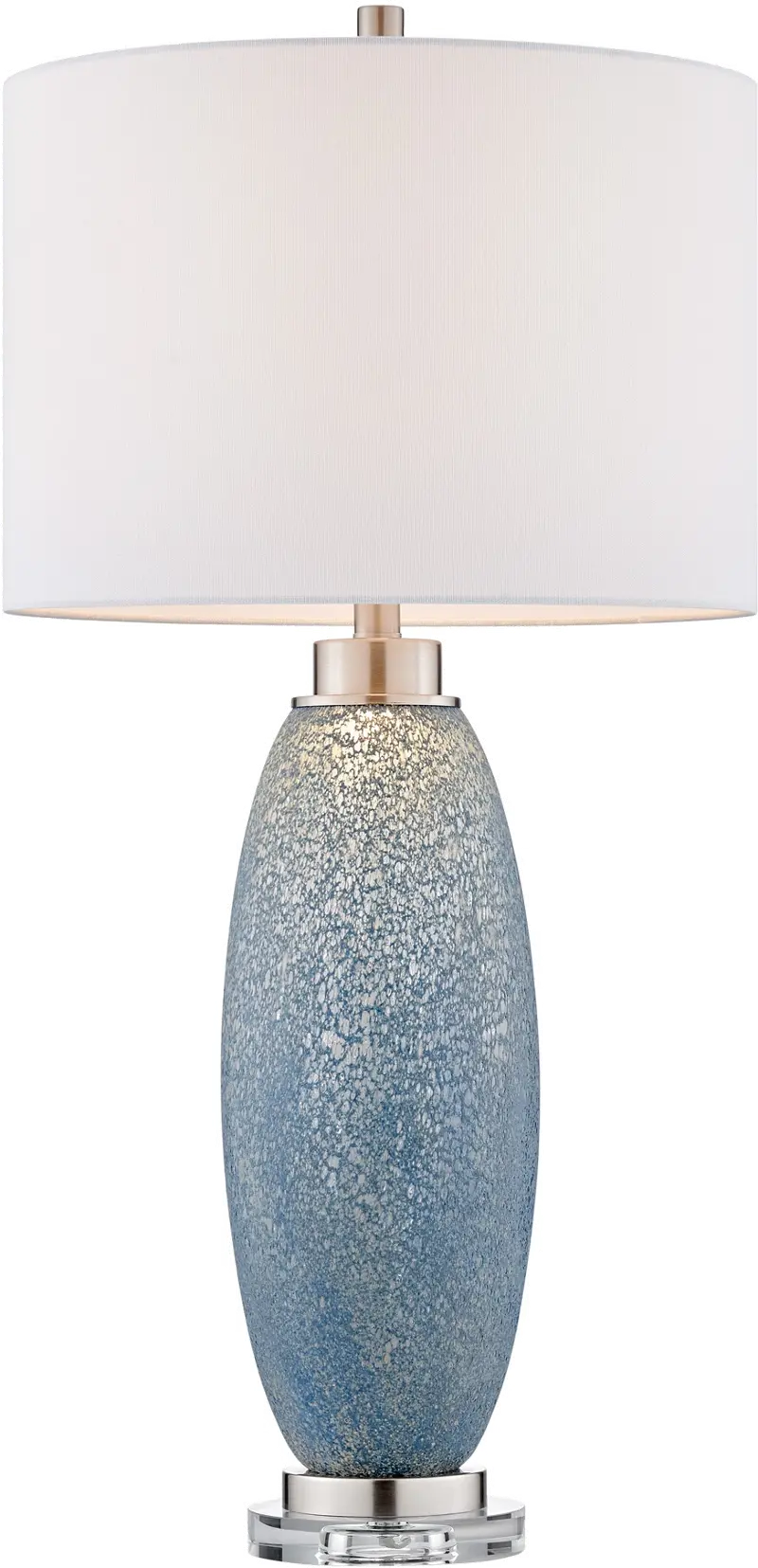 32.5 Inch Jecca Blue, White Table Lamp