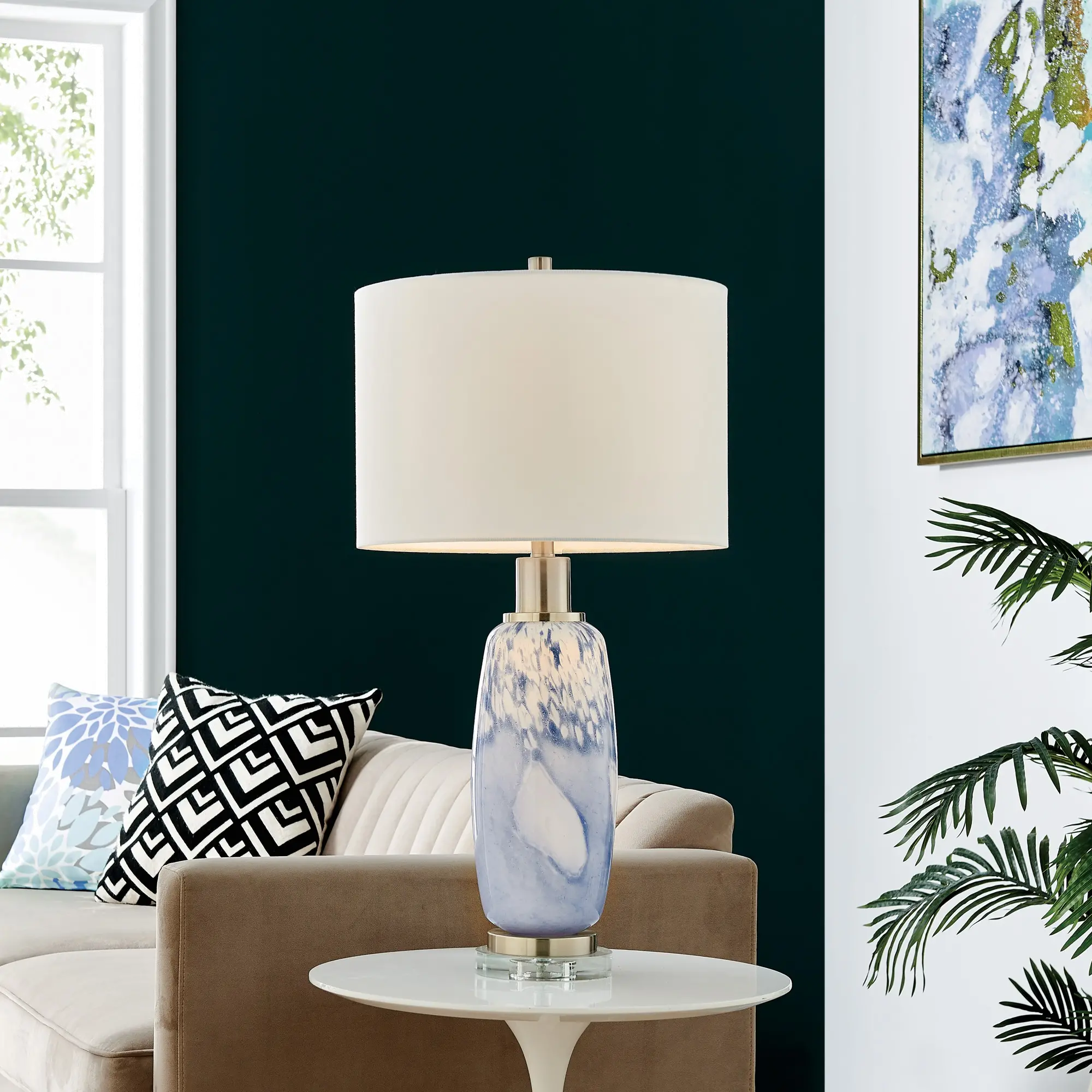 Winfield 30.5 Inch Glass Table Lamp-2