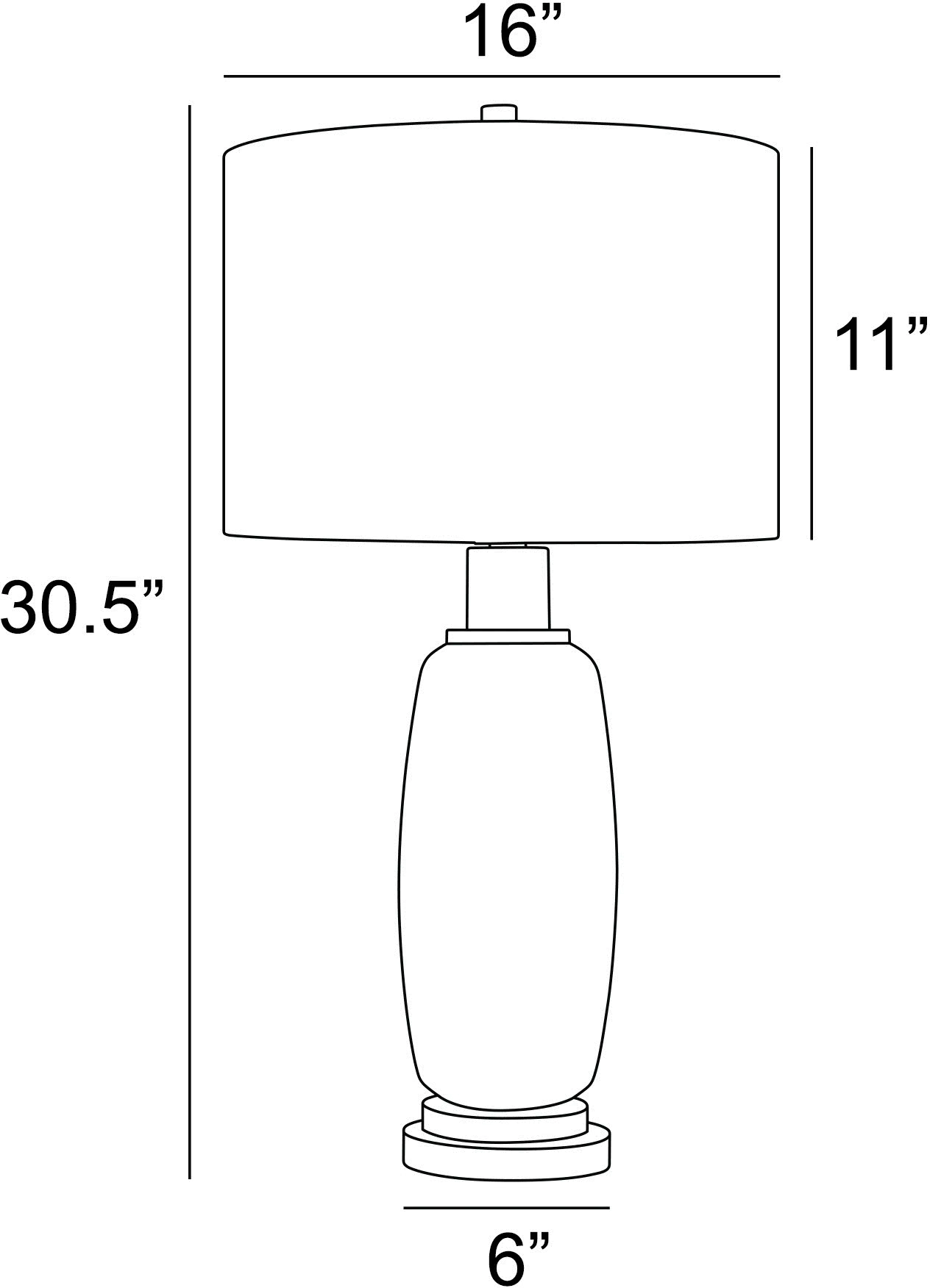 Winfield 30.5 Inch Glass Table Lamp-4