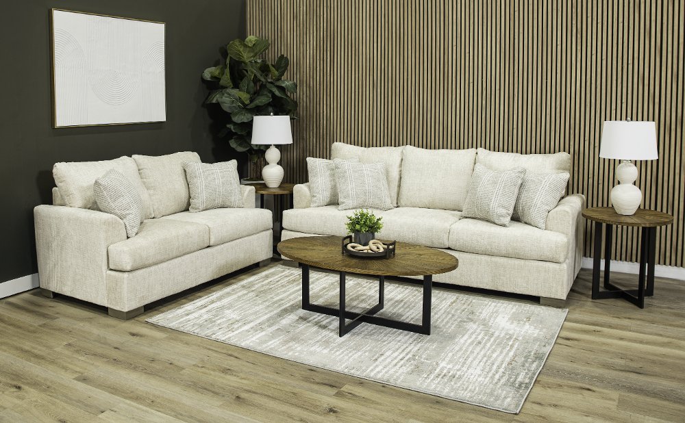Villa Cream 7 Piece Living Room Set