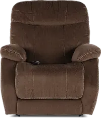 Velvety Mink Brown Power Lift Recliner