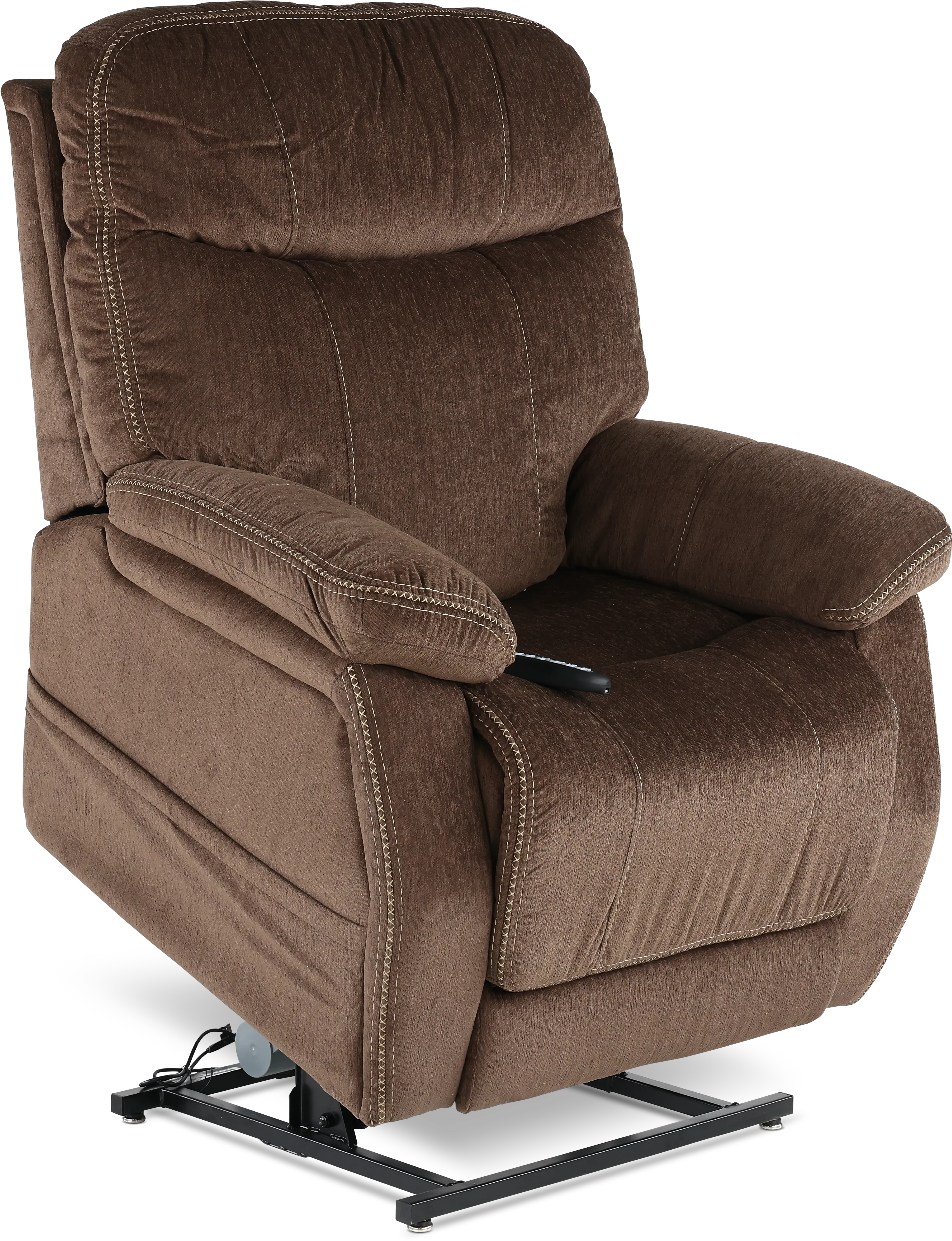 Velvety Mink Brown Power Lift Recliner-6