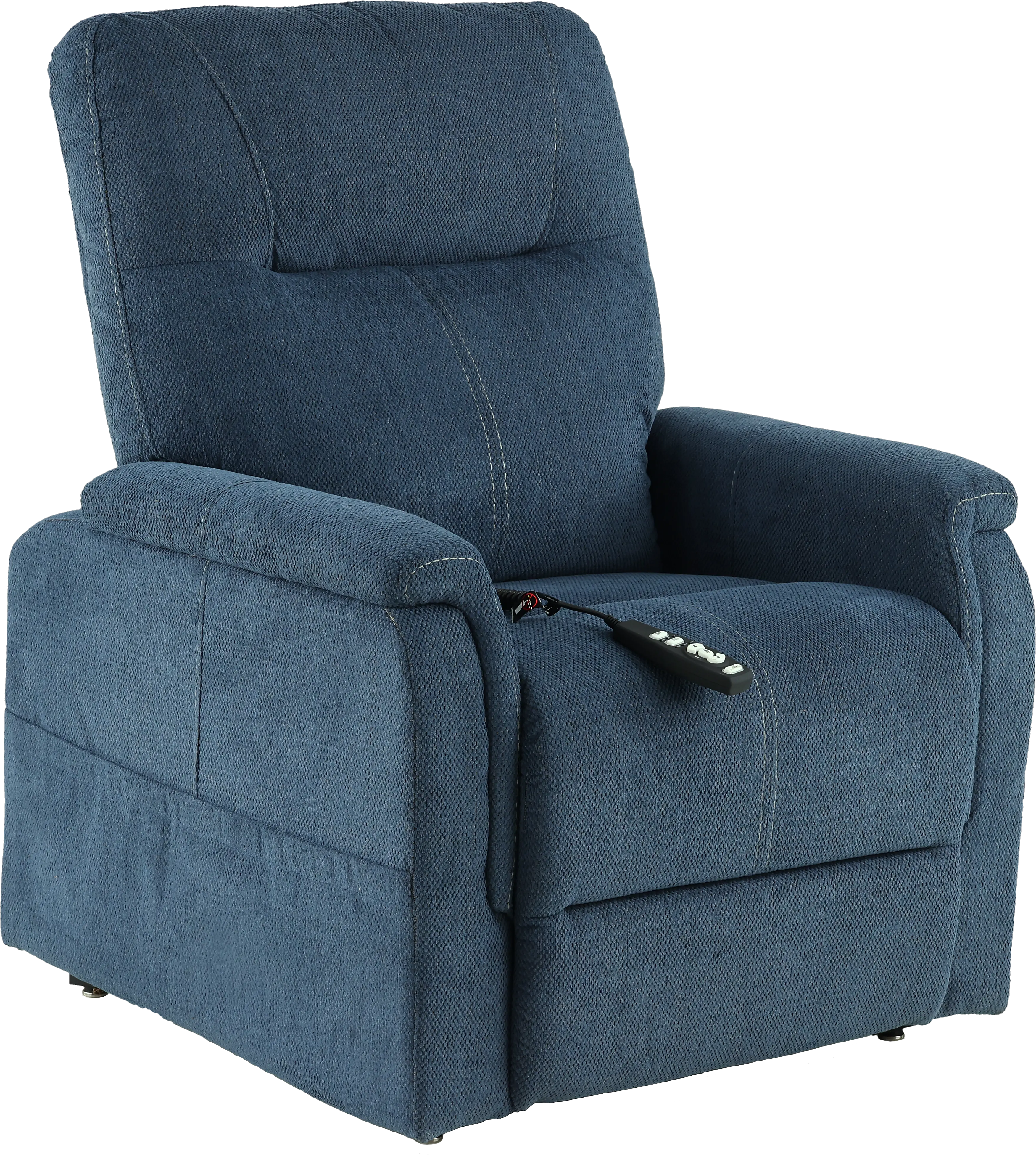 Dynamo Indigo Blue Power Lift Recliner with Heat and Massage-5