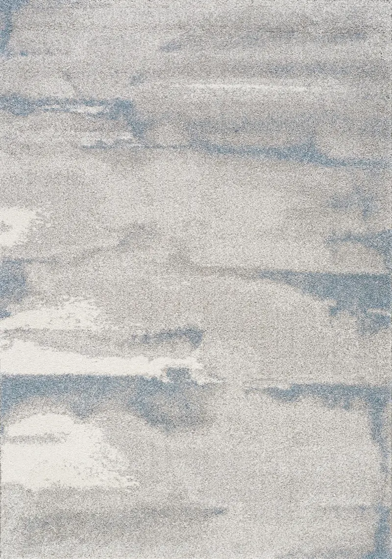 Sable 5 x 8 Blue and Gray Shaded Area Rug