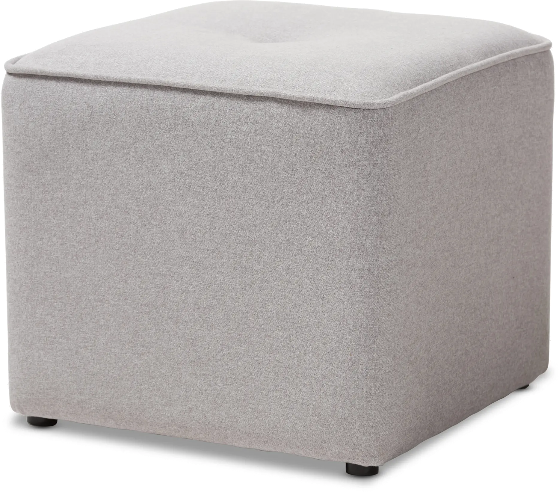 143-8145-RCW Corinne Light Gray Upholstered Ottoman-1