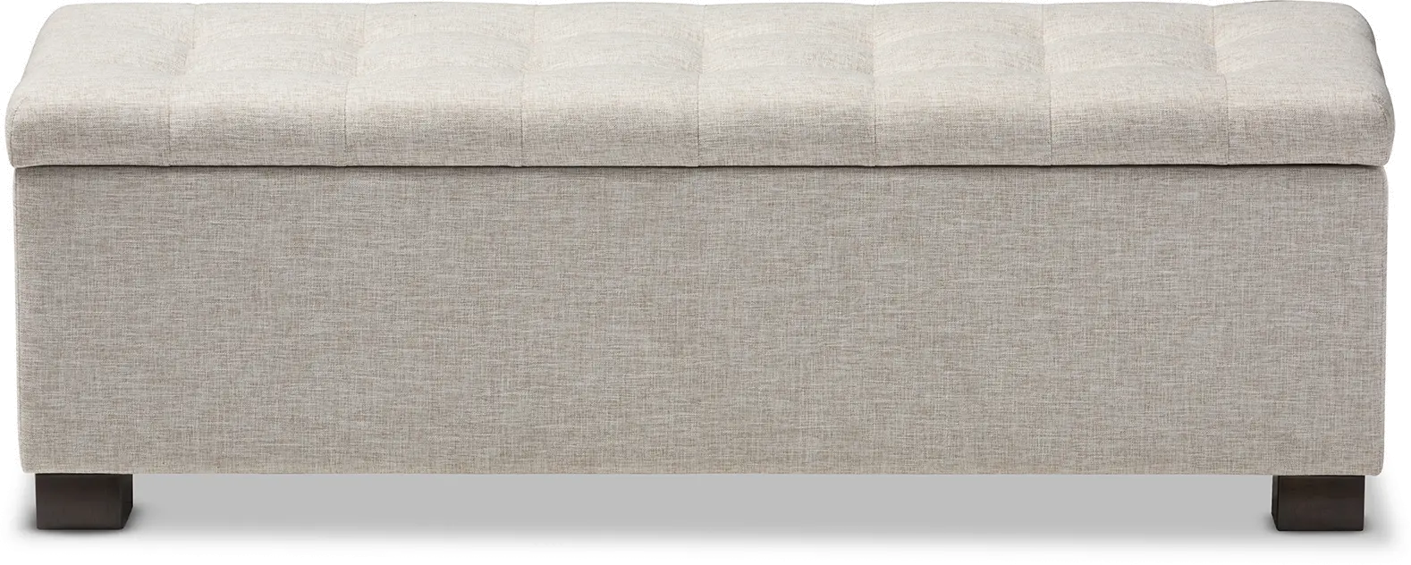 128-7045-RCW Roanoke Beige Storage Bench-1