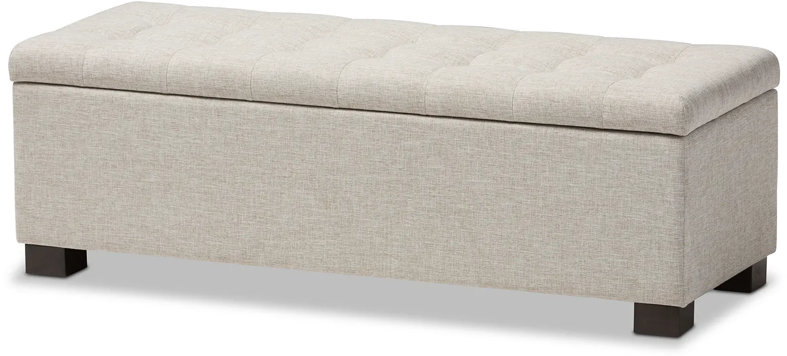 128-7045-RCW Roanoke Beige Storage Bench-5