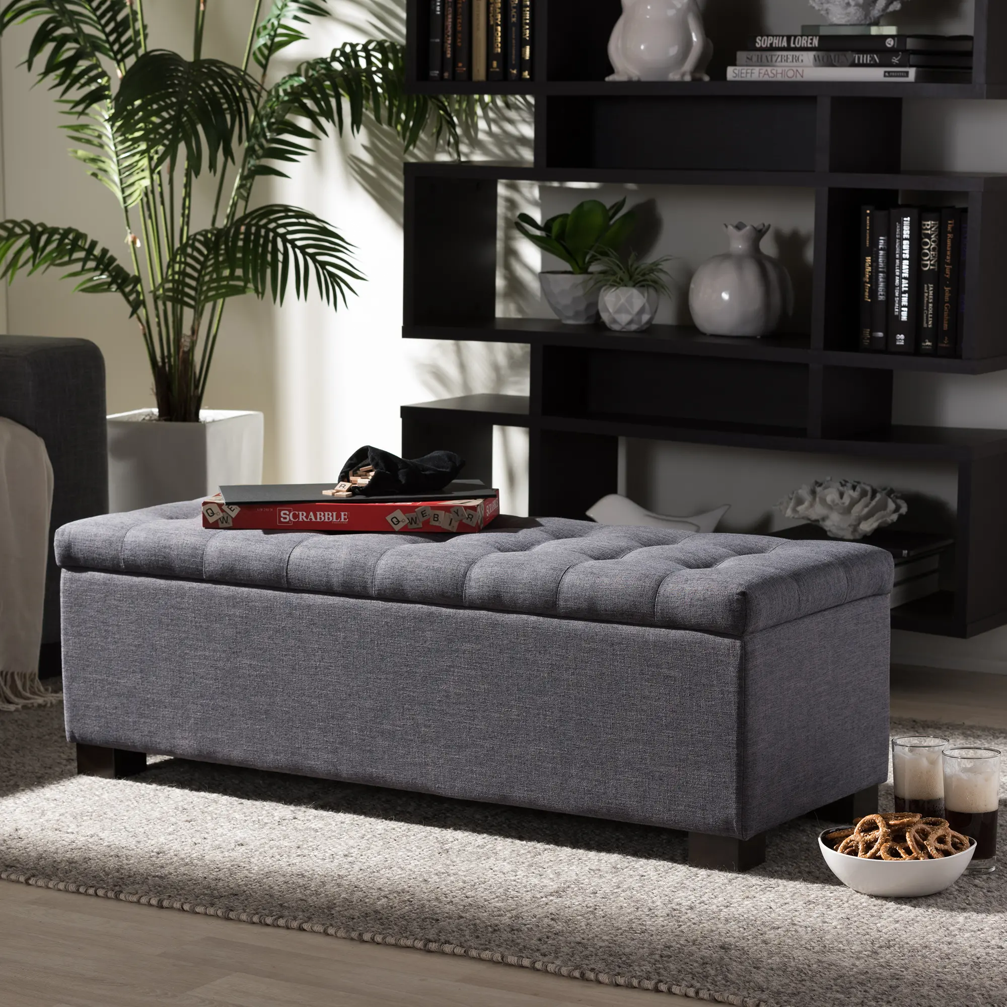 128-7047-RCW Roanoke Dark Gray Storage Bench-3