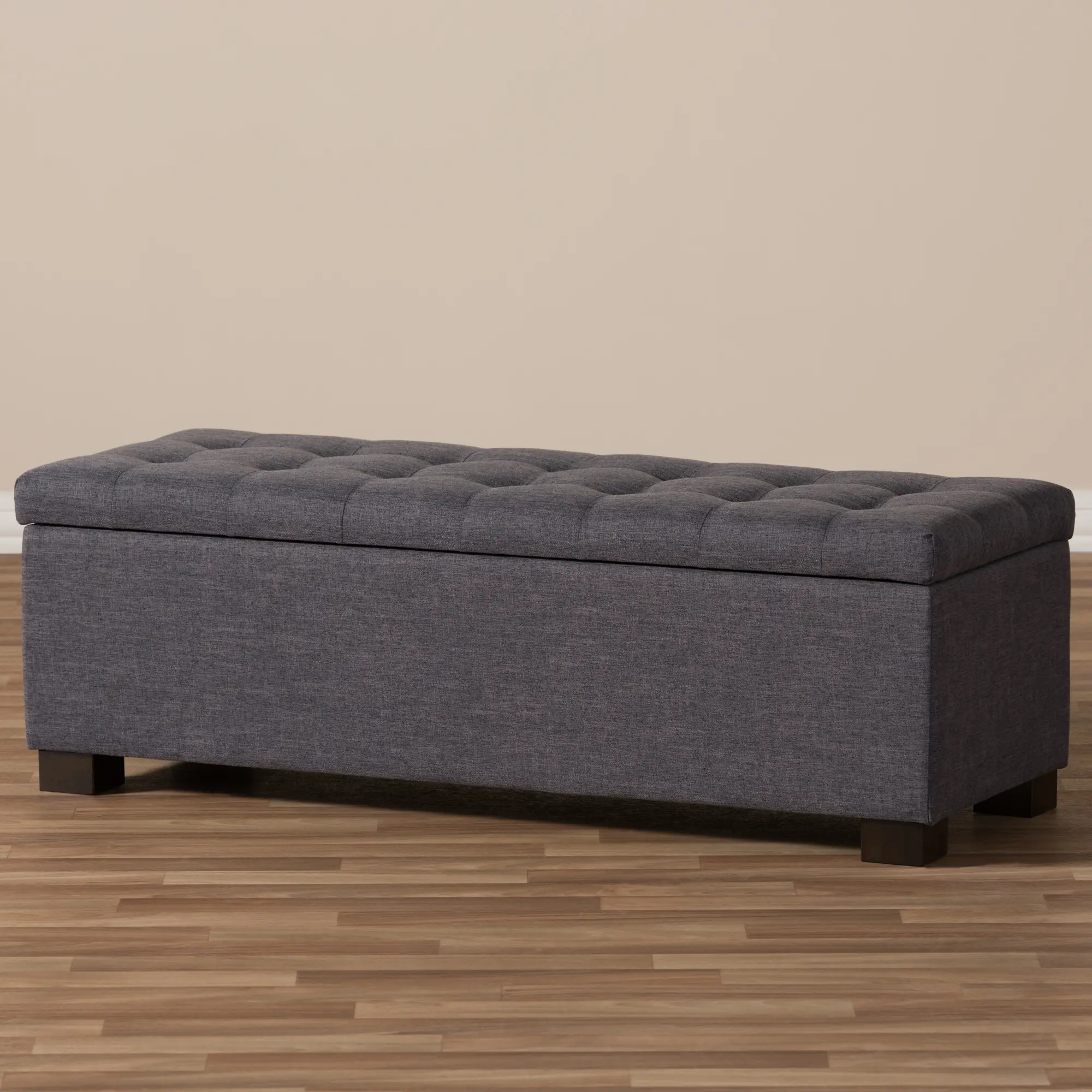 128-7047-RCW Roanoke Dark Gray Storage Bench-4