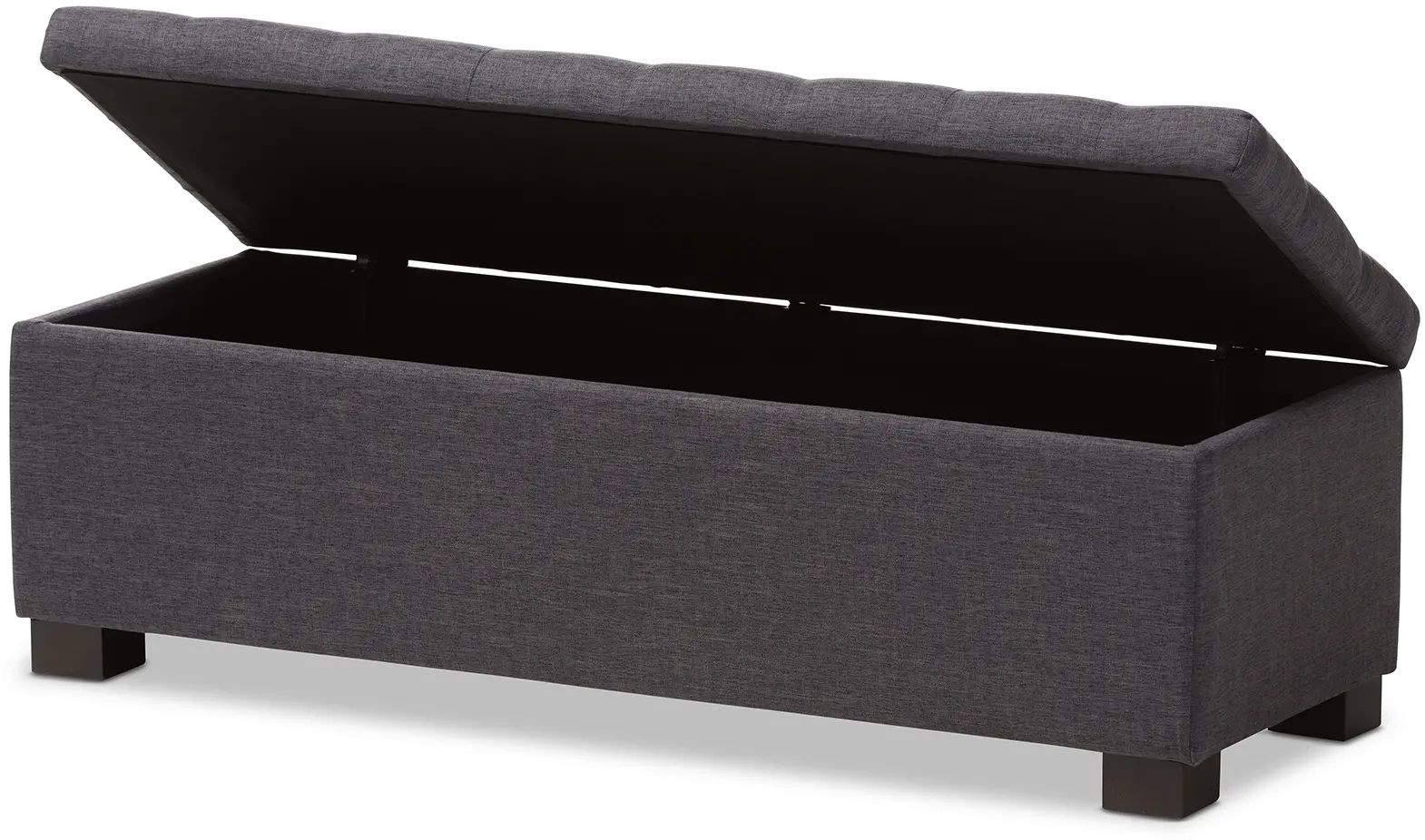 128-7047-RCW Roanoke Dark Gray Storage Bench-6