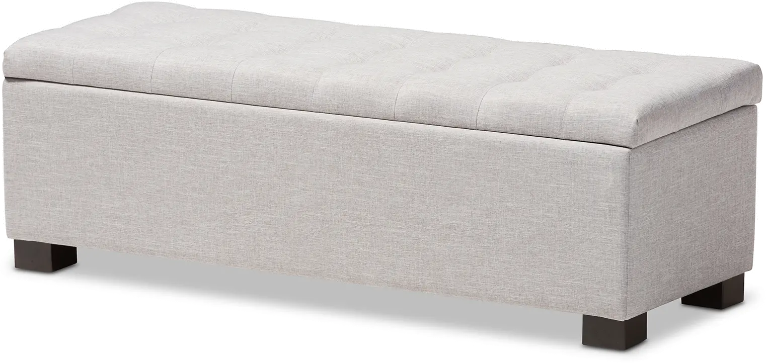 128-7046-RCW Roanoke Light Gray Storage Bench-5