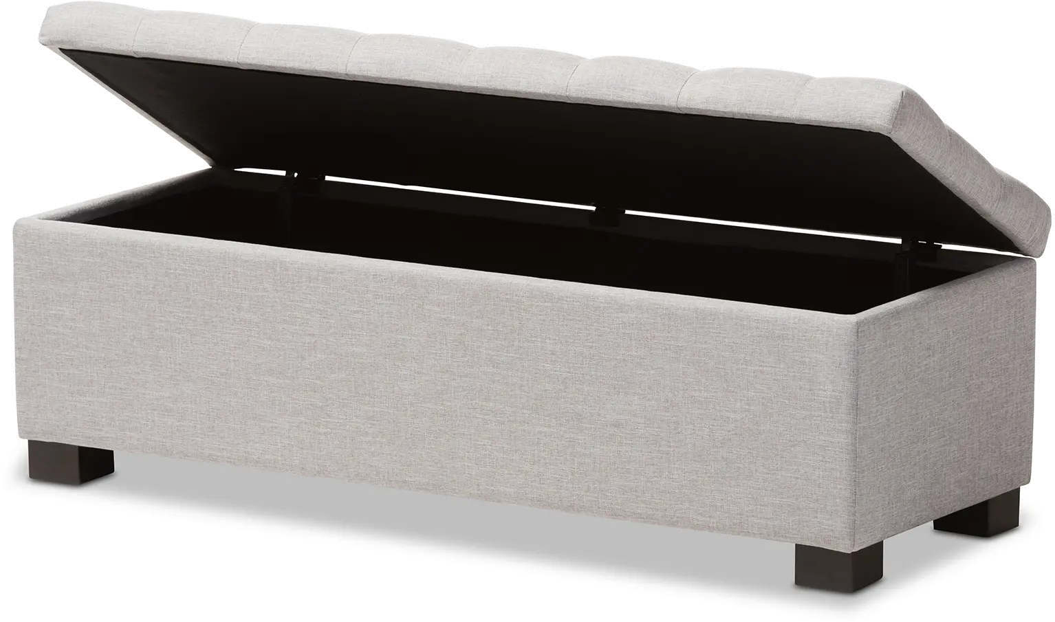128-7046-RCW Roanoke Light Gray Storage Bench-6