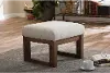 123-6820-RCW Yashiya Beige Upholstered Ottoman Stool