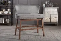 122-6753-RCW Gradisca Gray Bar Height Dining Bench